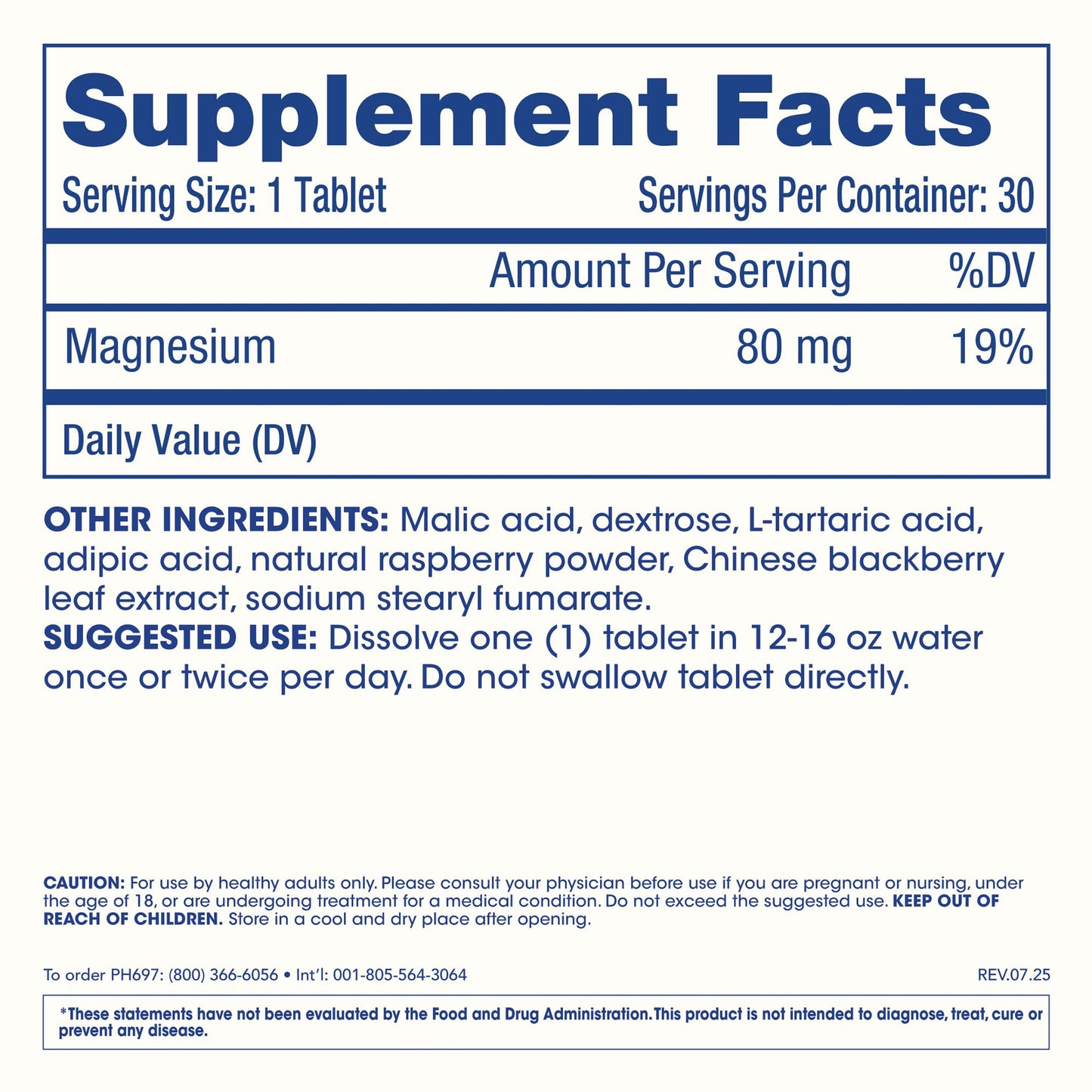 ProHealth Molecular Hydrogen Longevity Water Tablets 30 Tablets