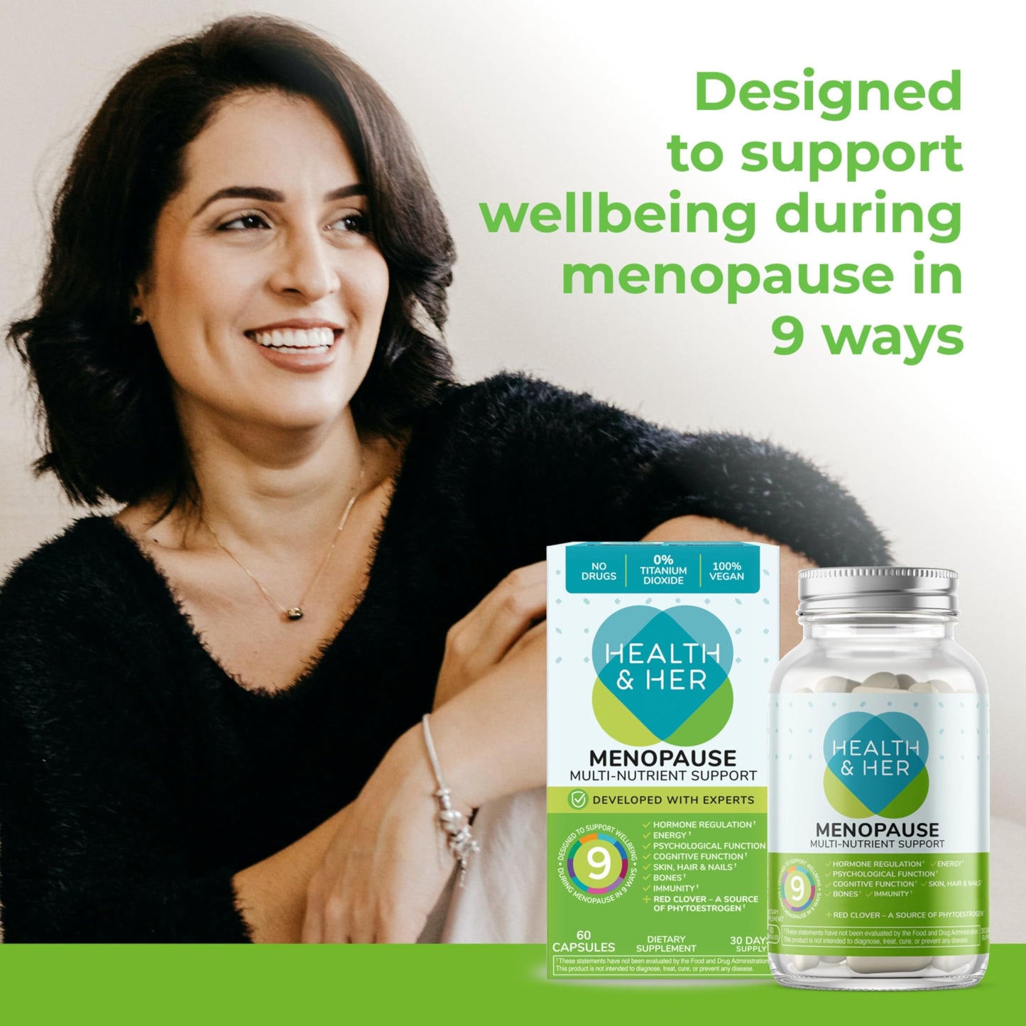 Health and Her Menopause Multivitamin Capsule, 60 Capsules