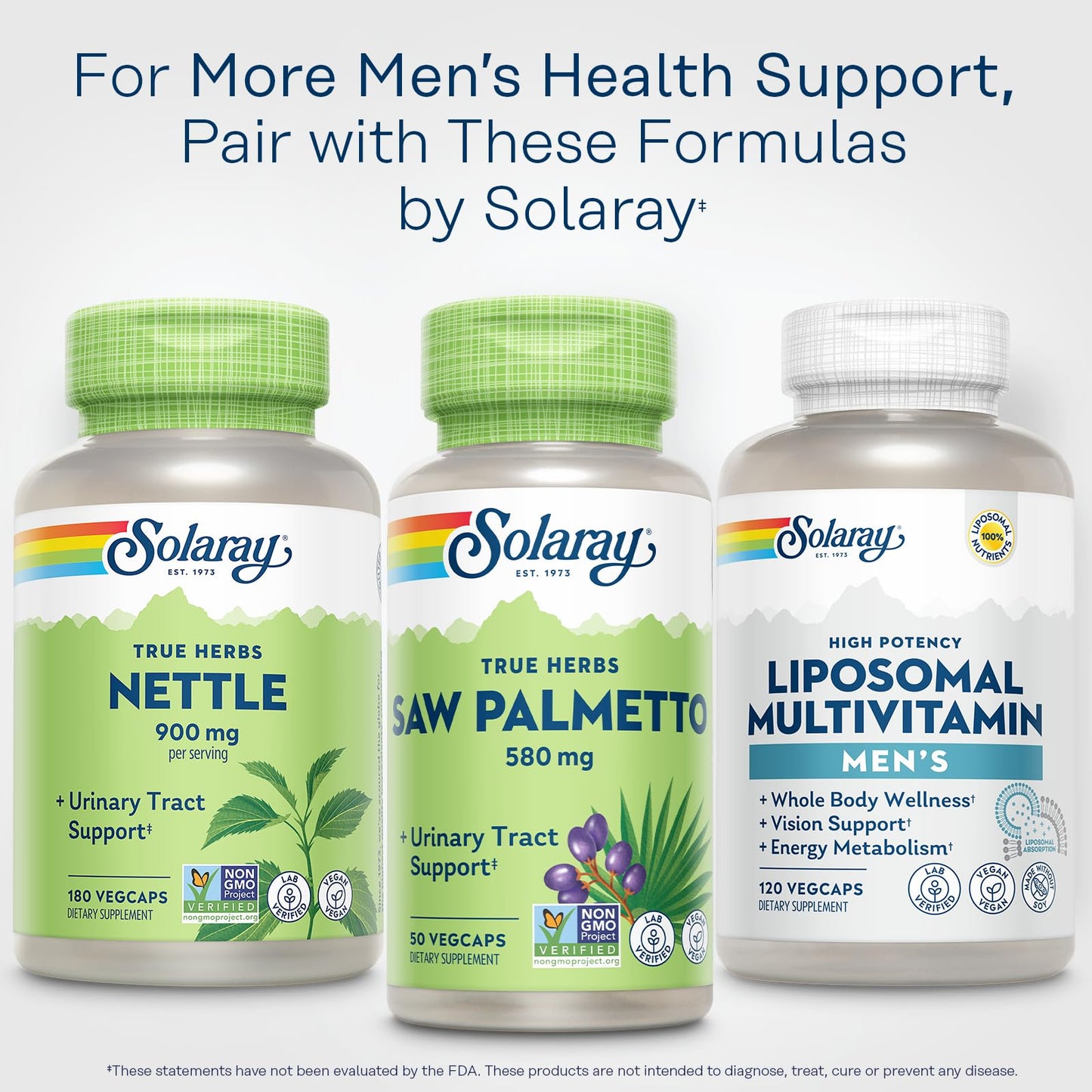 SOLARAY Saw Palmetto Berries 580mg Capsule 50 Count