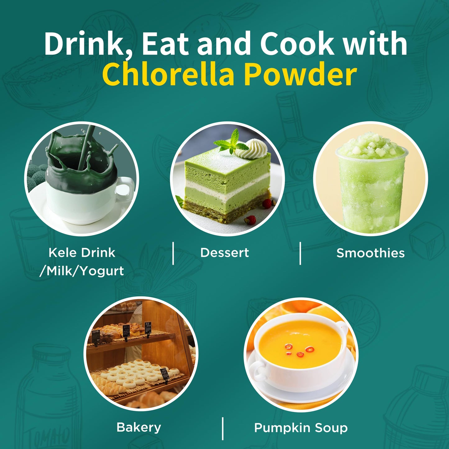 Hudetex Chlorella Powder 9.99 Ounce