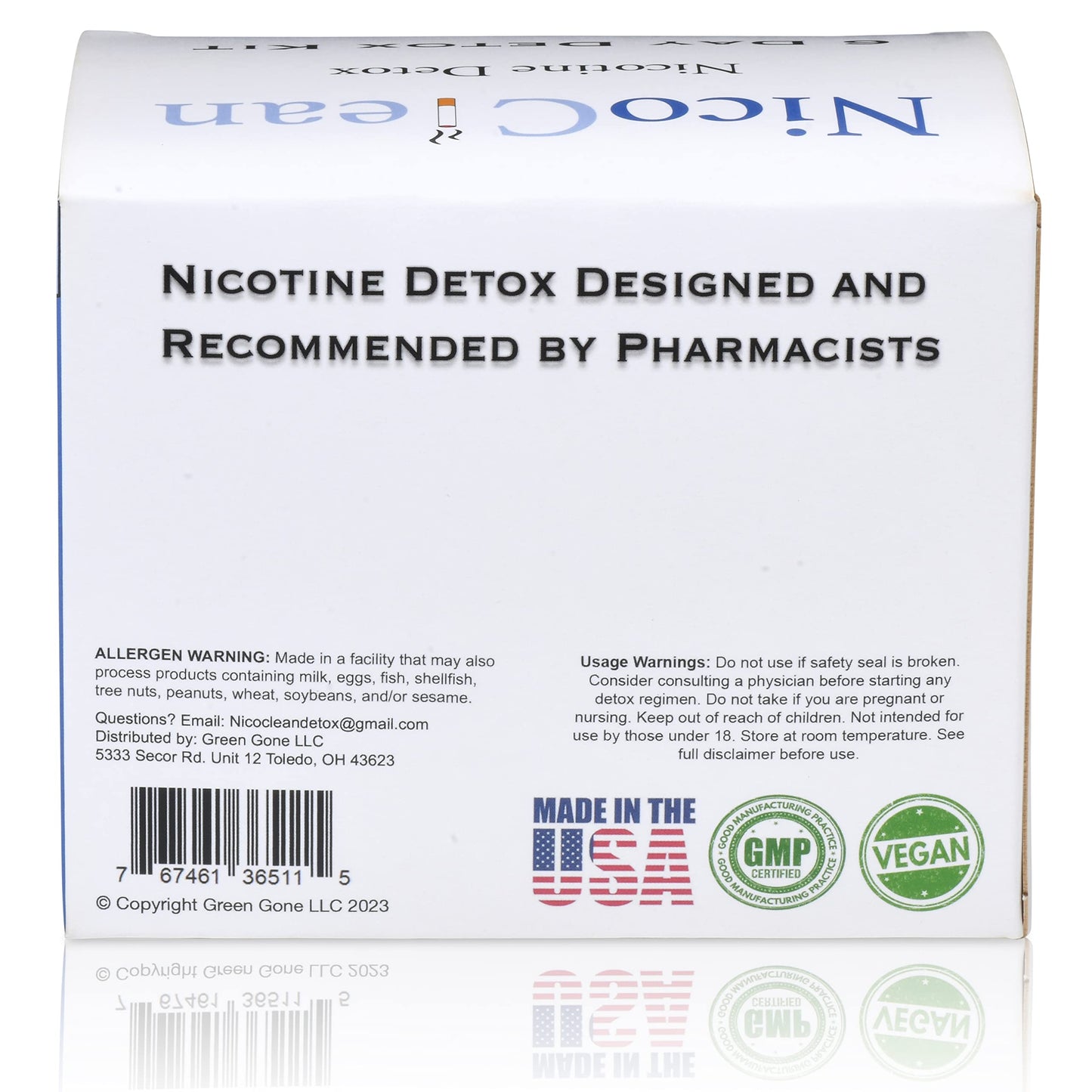 NICOCLEAN 6 Day Detox Capsule, 1 Count