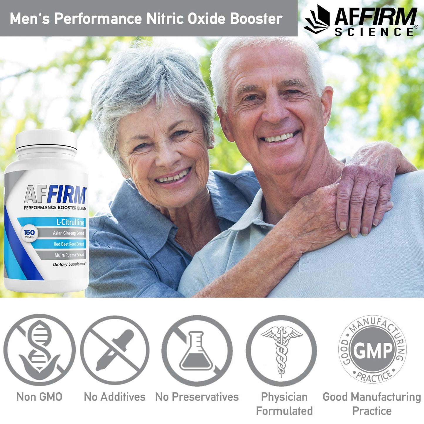 Affirm L-Citrulline Dietary Supplement 750mg 60 Tablets
