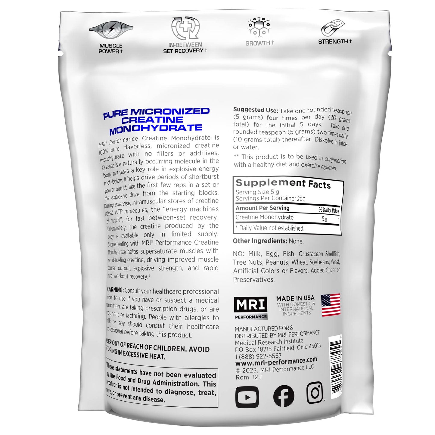 ProLab Creatine Monohydrate Powder 35.2 oz