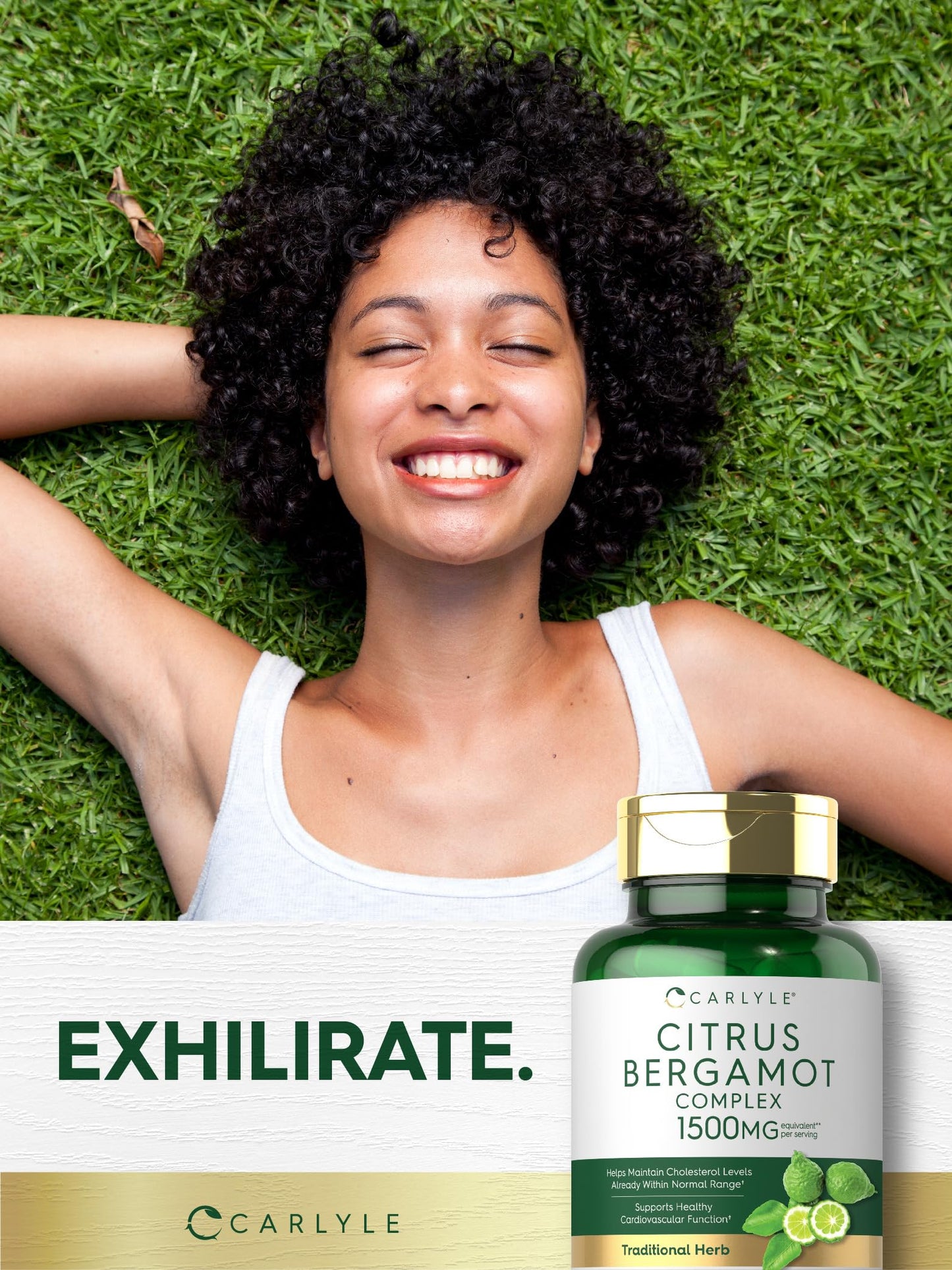 Carlyle Citrus Bergamot Supplement Extract Complex Capsules, 120 Count