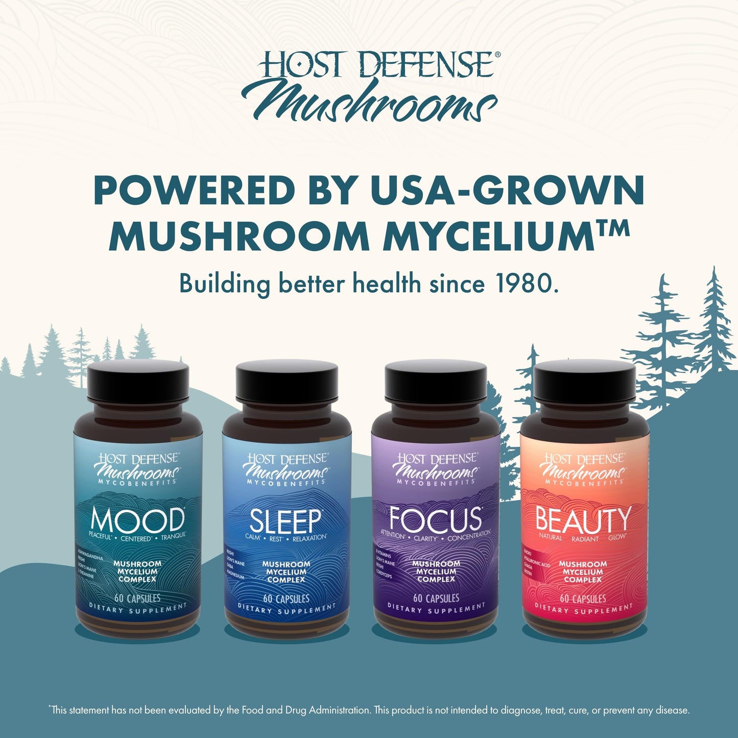 Host Defense MycoBenefits Mood Capsules 60 Count