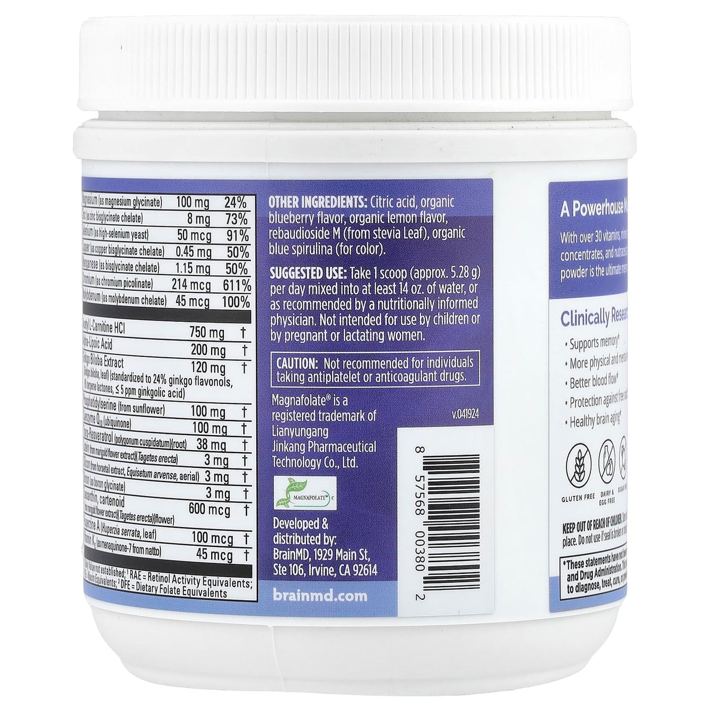 BRAINMD Bright Minds Memory Multi Capsules 120