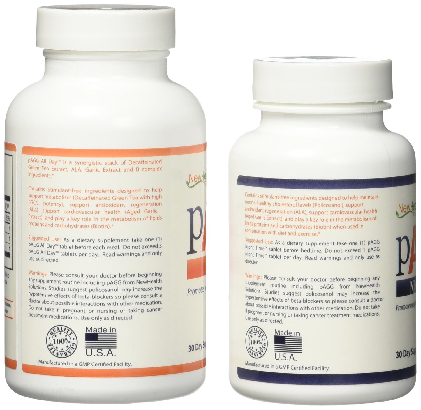 NewHealth Solutions PAGG Stack Supplement System Tablet 30
