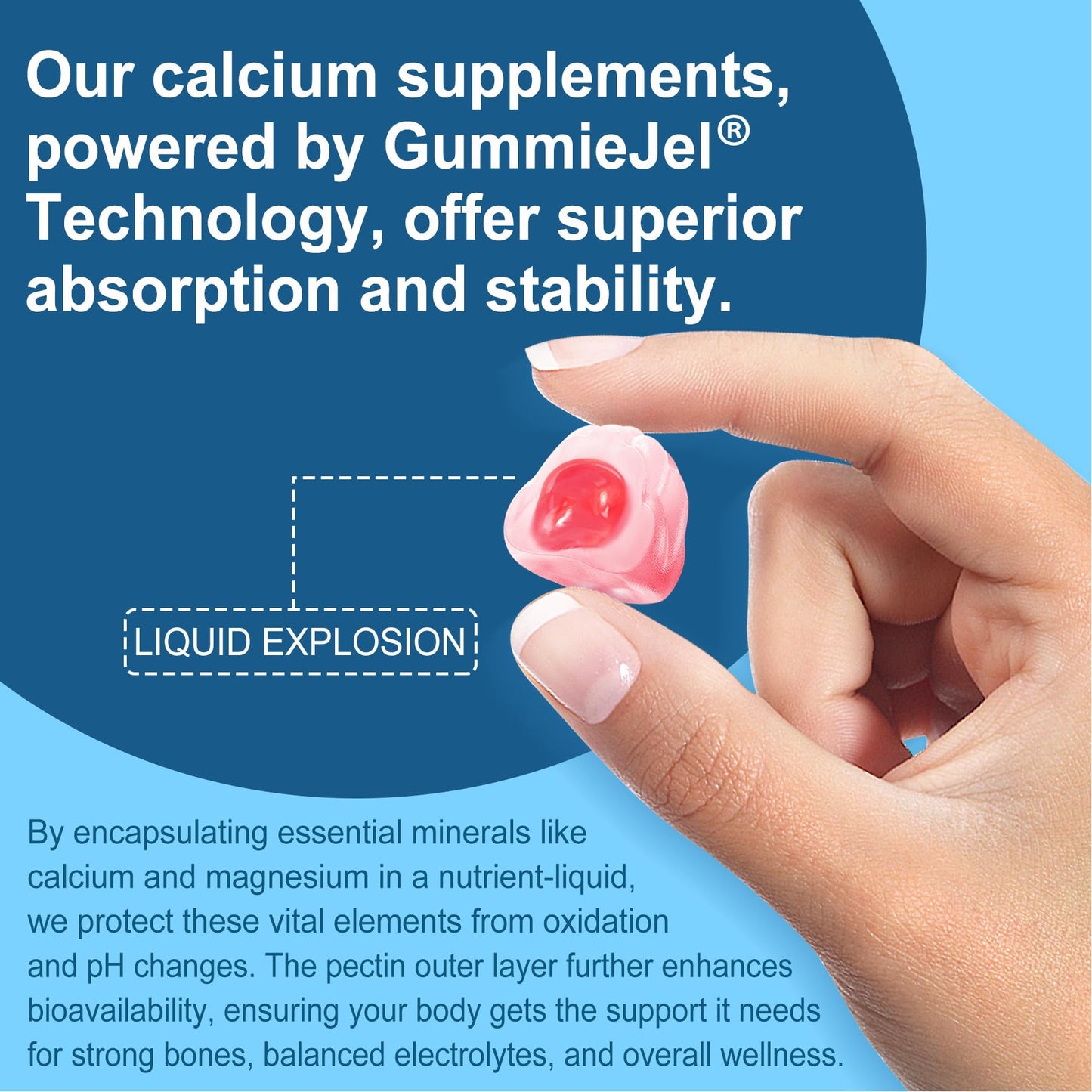 Nextdia Calcium Citrate Vitamin D3 1000IU Gummies, 60 Count