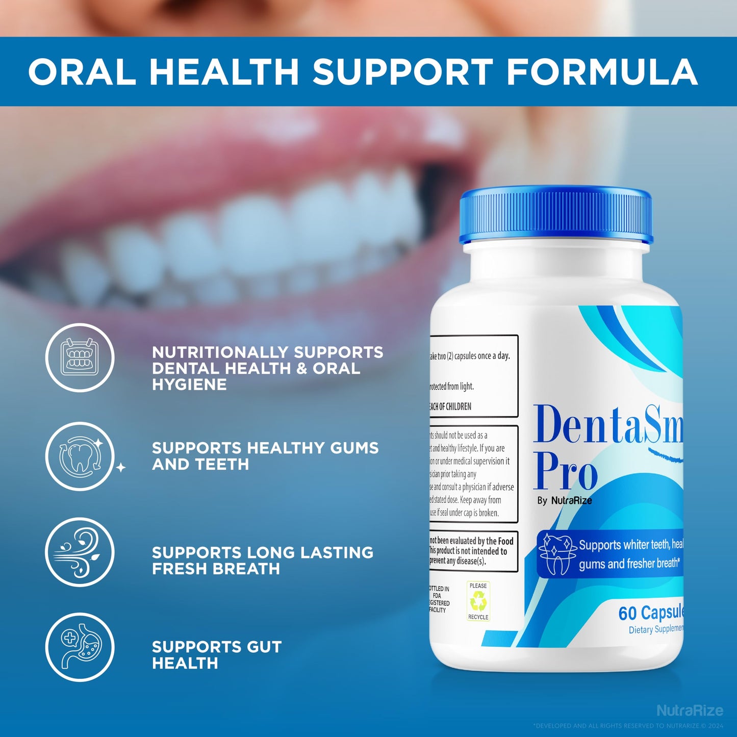 NutraRize Denta Smile Pro 180 Capsules