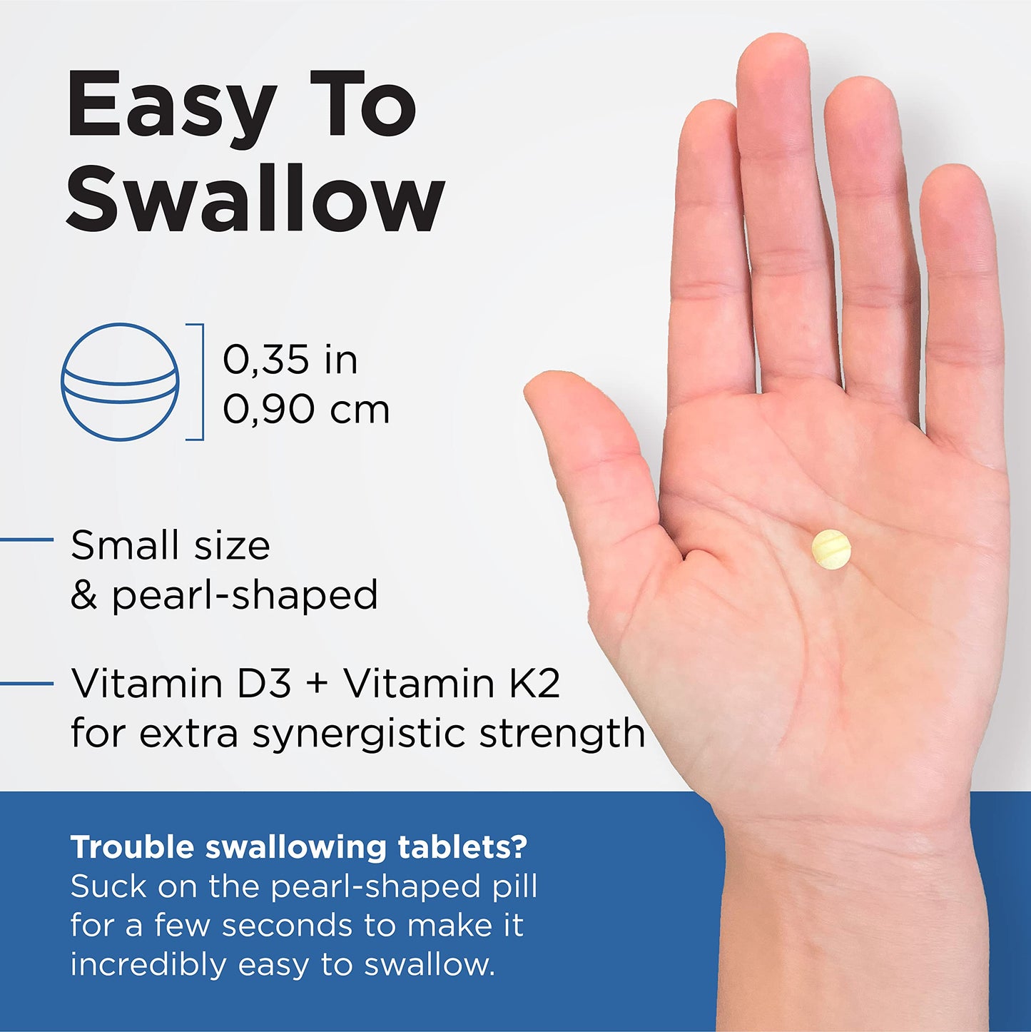 Earth's Pearl Vitamin D3 K2 5000 IU Capsule, 90 Count