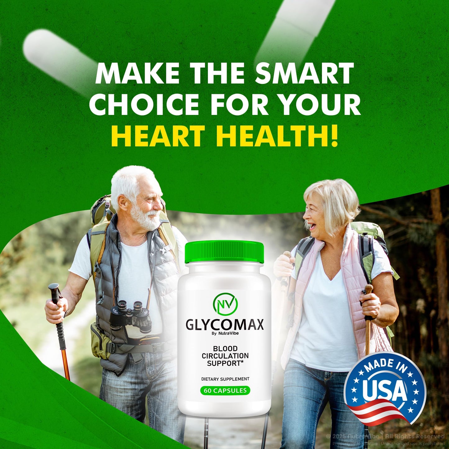 NutraVibe GlycoMax Capsules, 180 Capsules