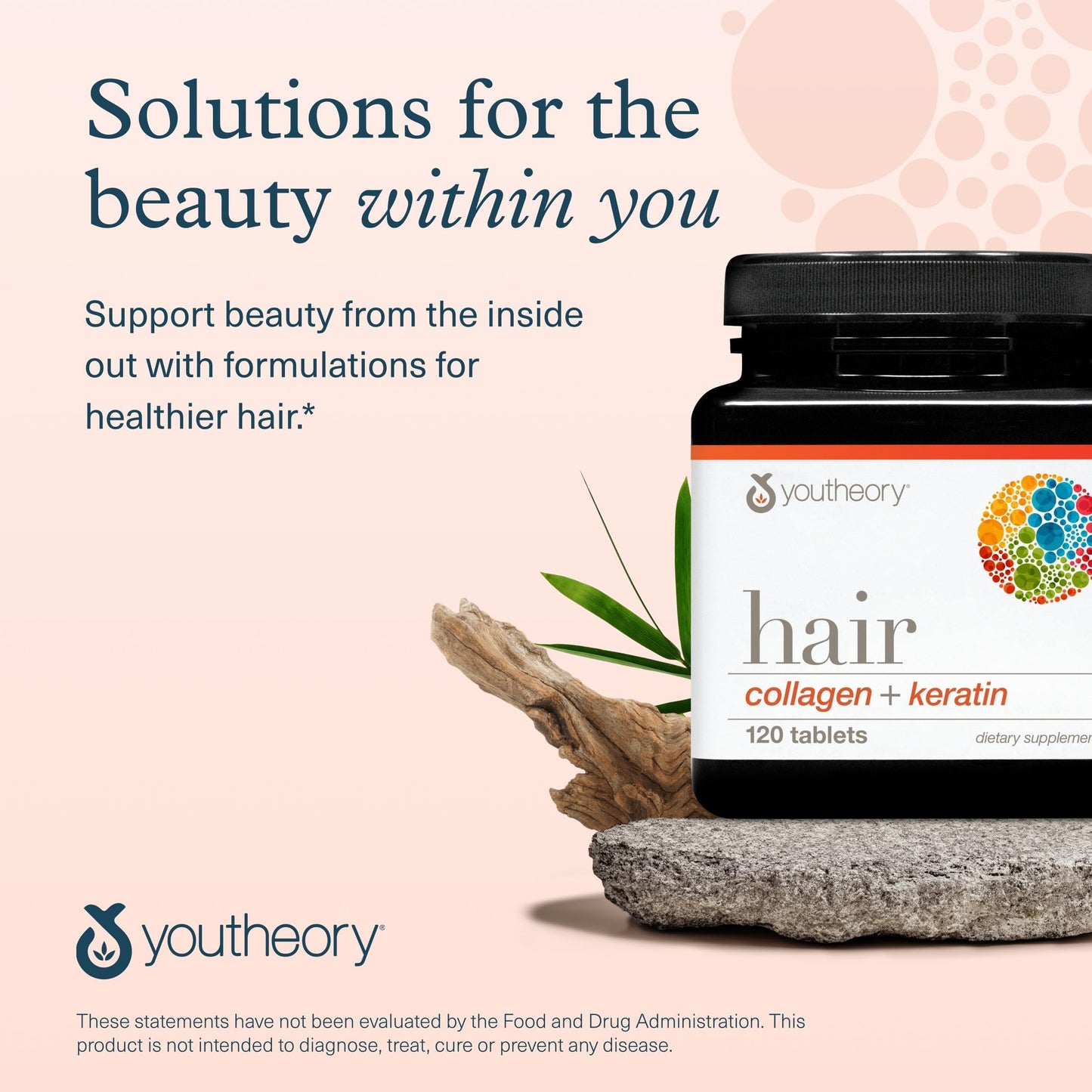 Youtheory Hair Collagen + Keratin 120 Tablets