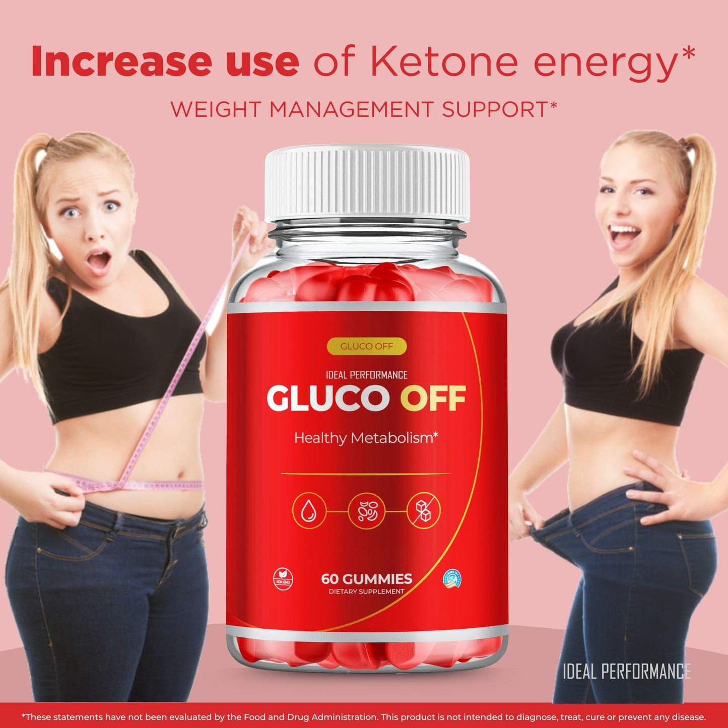 IDEAL PERFORMANCE Gluco Off Gummy 180
