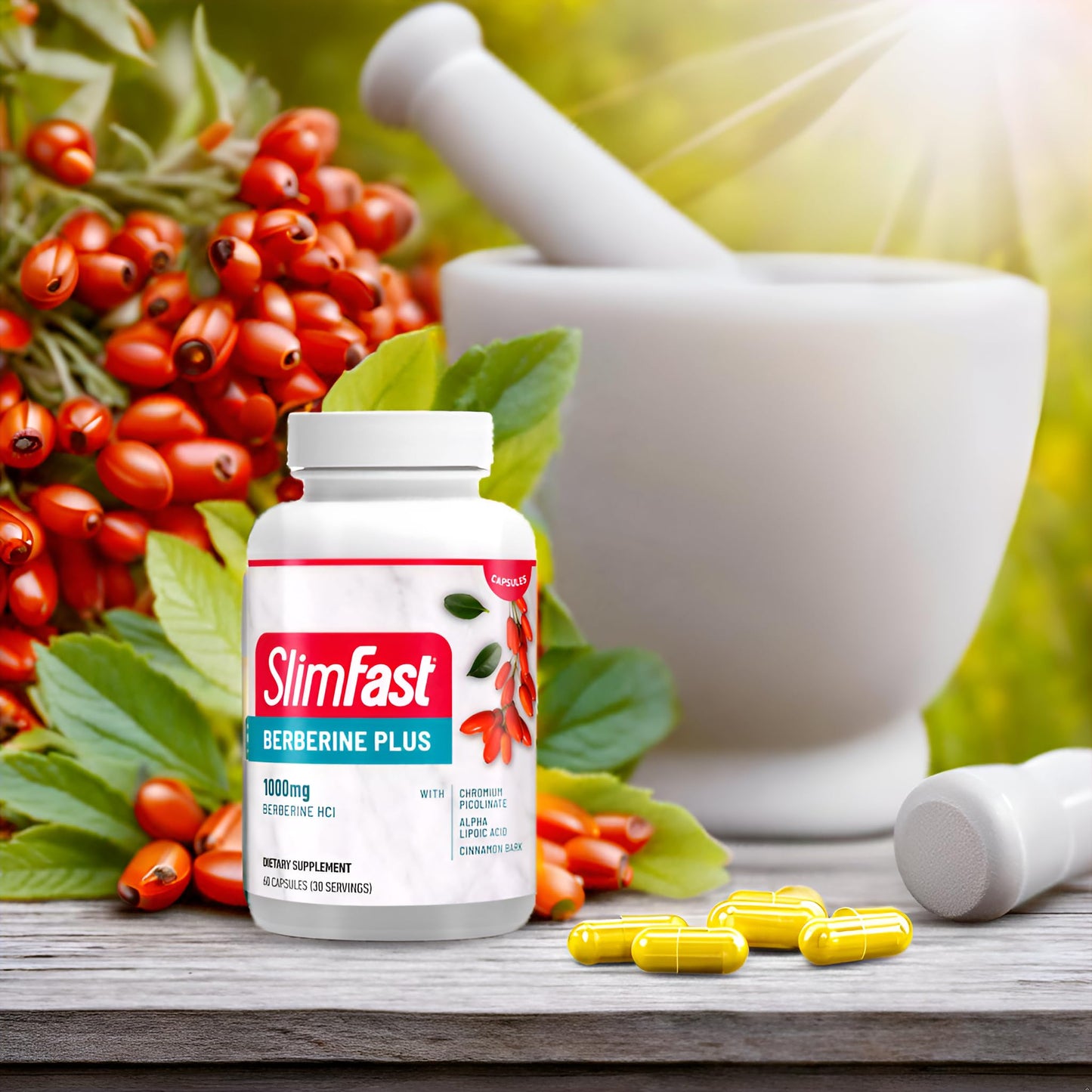 SlimFast Berberine Plus Capsules, 60 Capsules