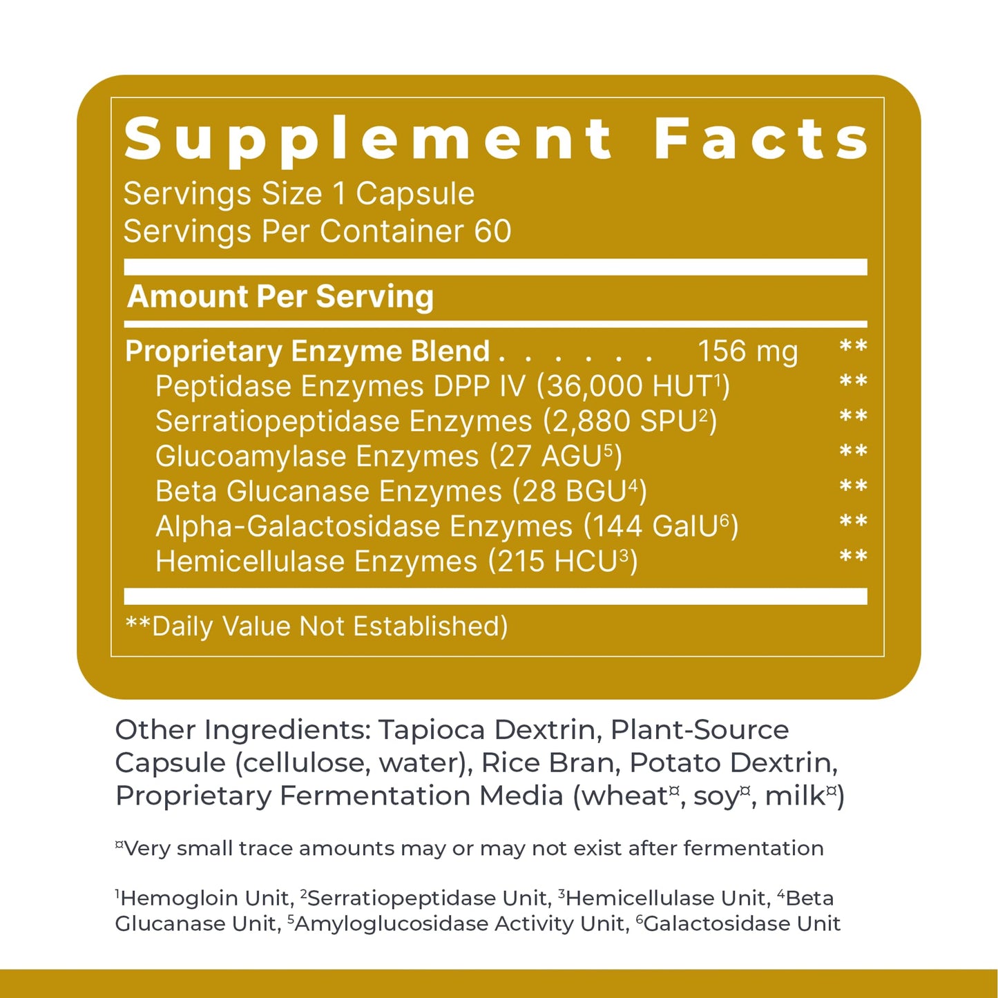 Premier Research Labs Digestase-SP Enzymes for Digestion, Fermented Digestive Enzymes for Women & Men, Gut Health Support Pills with Peptidase, Hemicellulase 60 Capsules