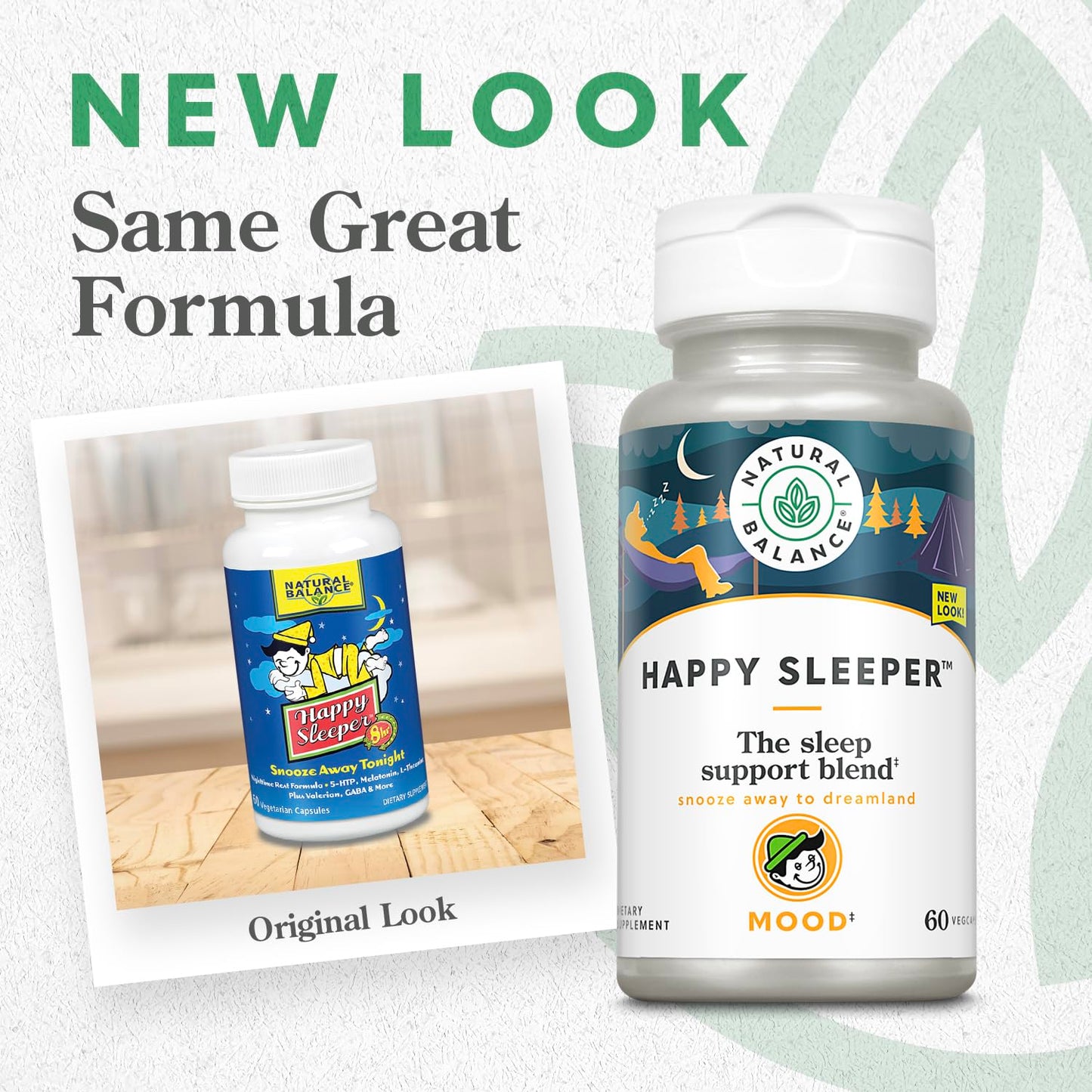 Natural Balance Happy Sleeper Sleep Support Blend 60 Vegetarian Capsules