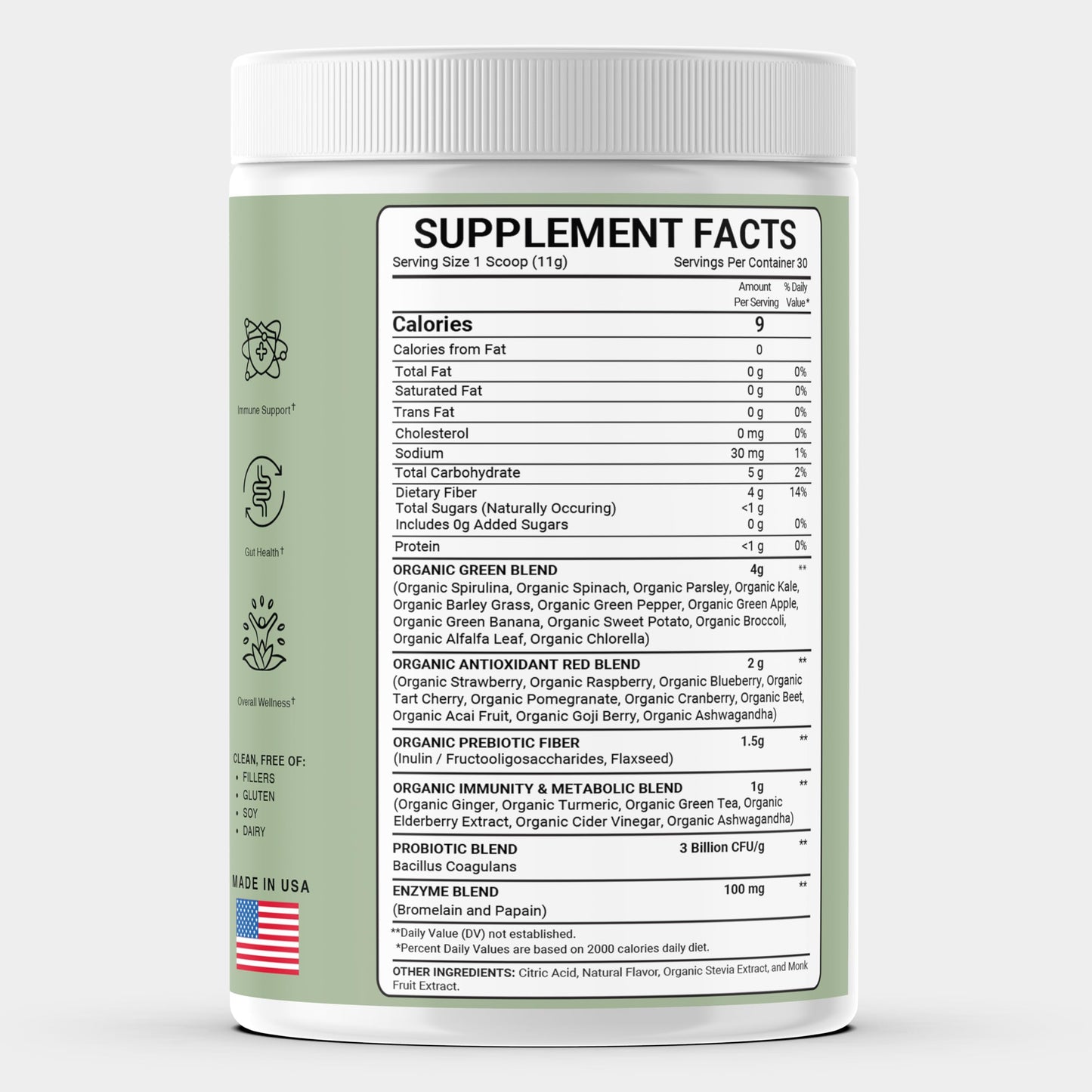 Peacock Max Superfood Reds & Greens Powder, 23.28 oz (Pack of 2)