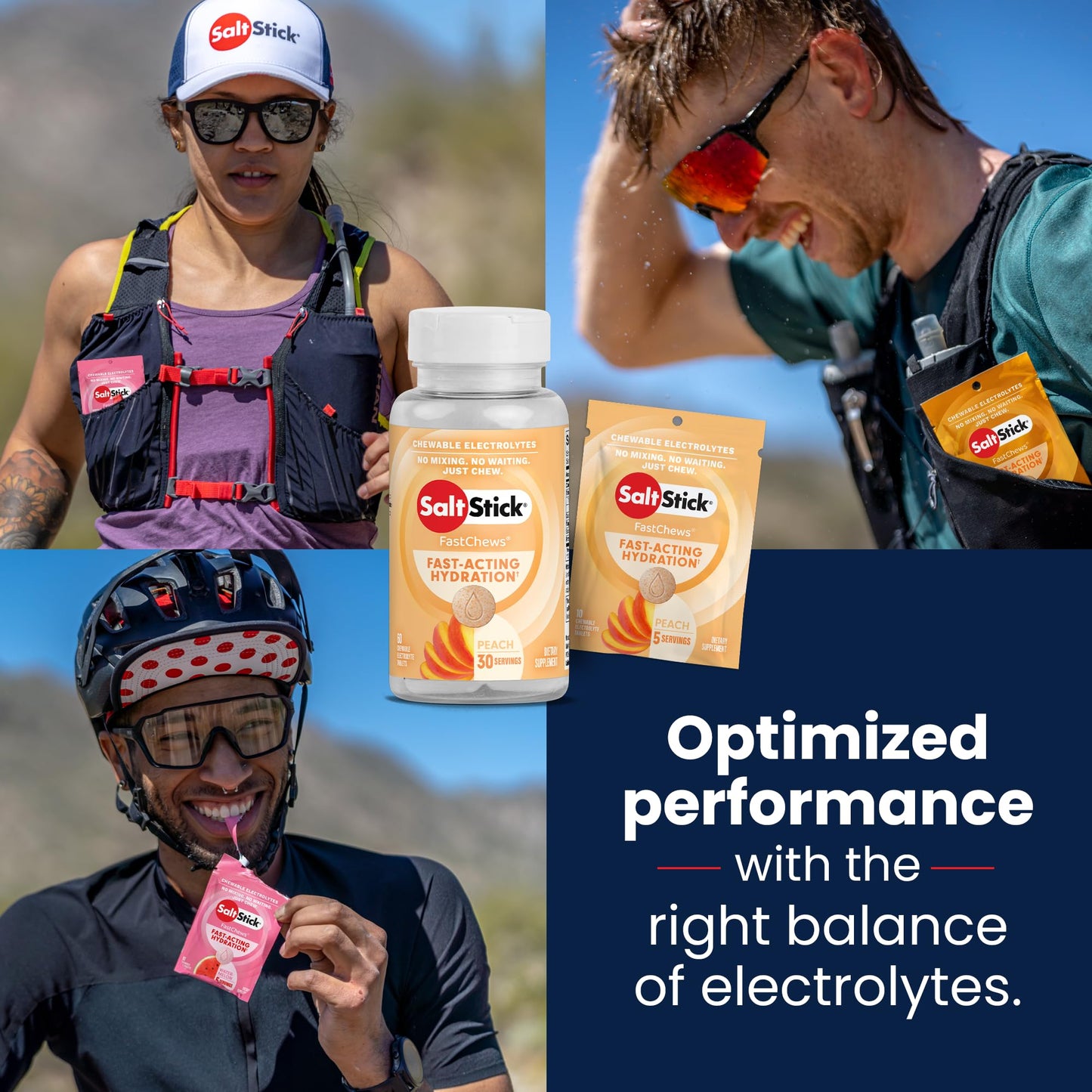 SaltStick Electrolyte FastChews Chewable Tablets 120