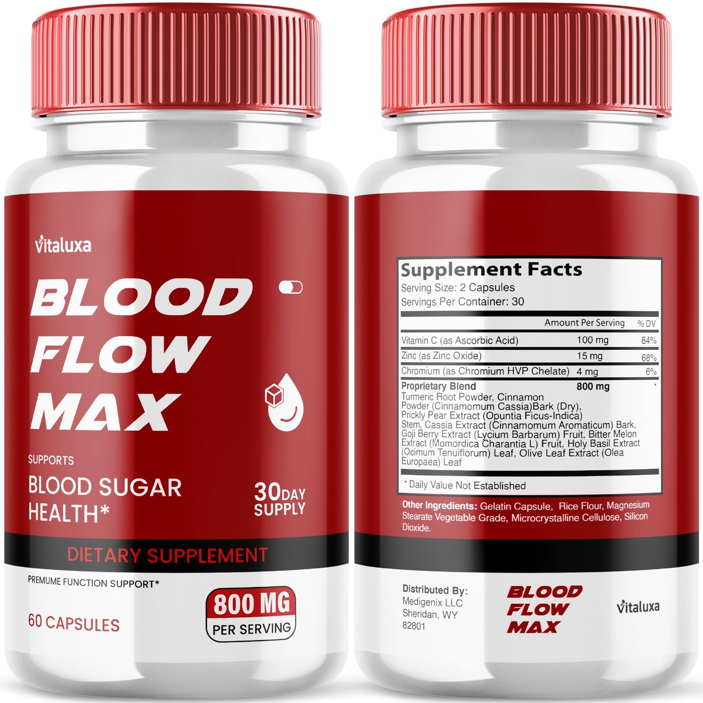 Vitaluxa Blood Flow Max Capsules 120 Count