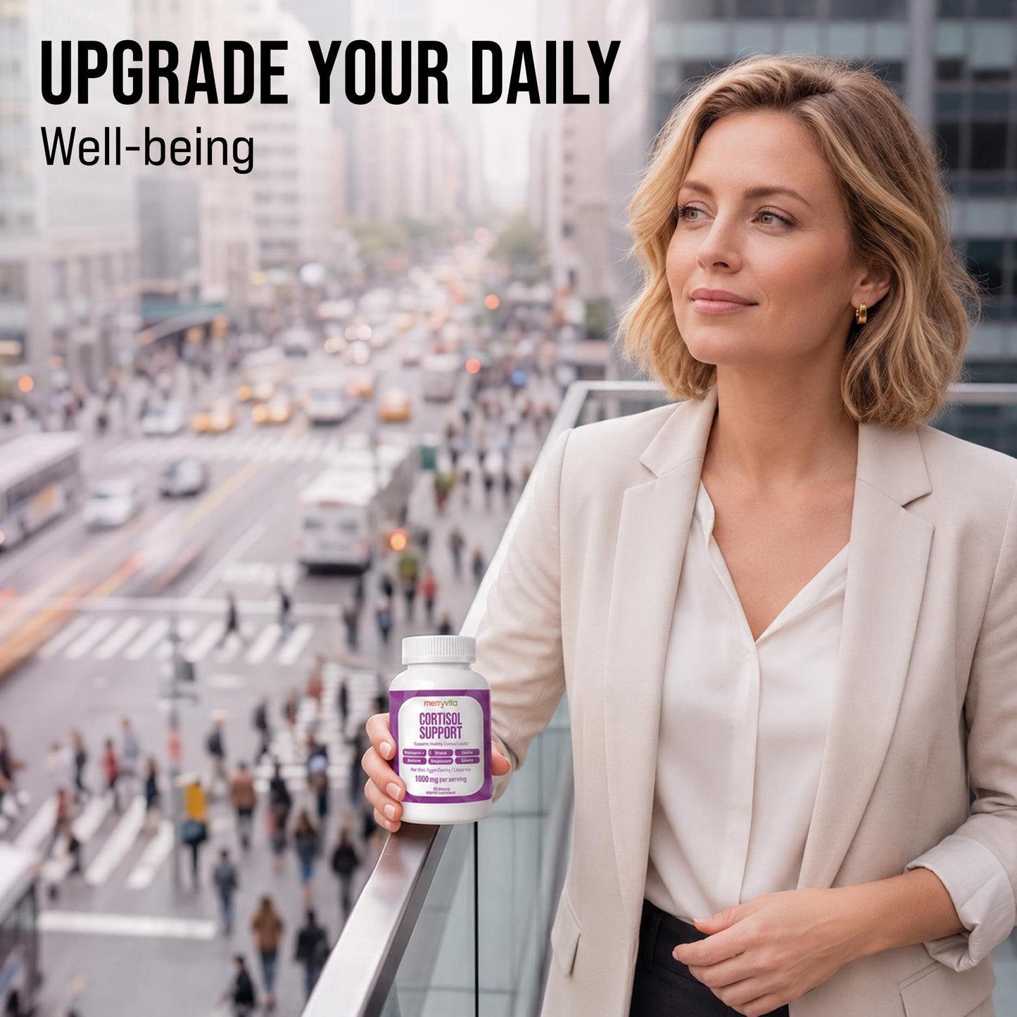 MERRY VITA Cortisol Support Supplement Capsule 120 Capsules