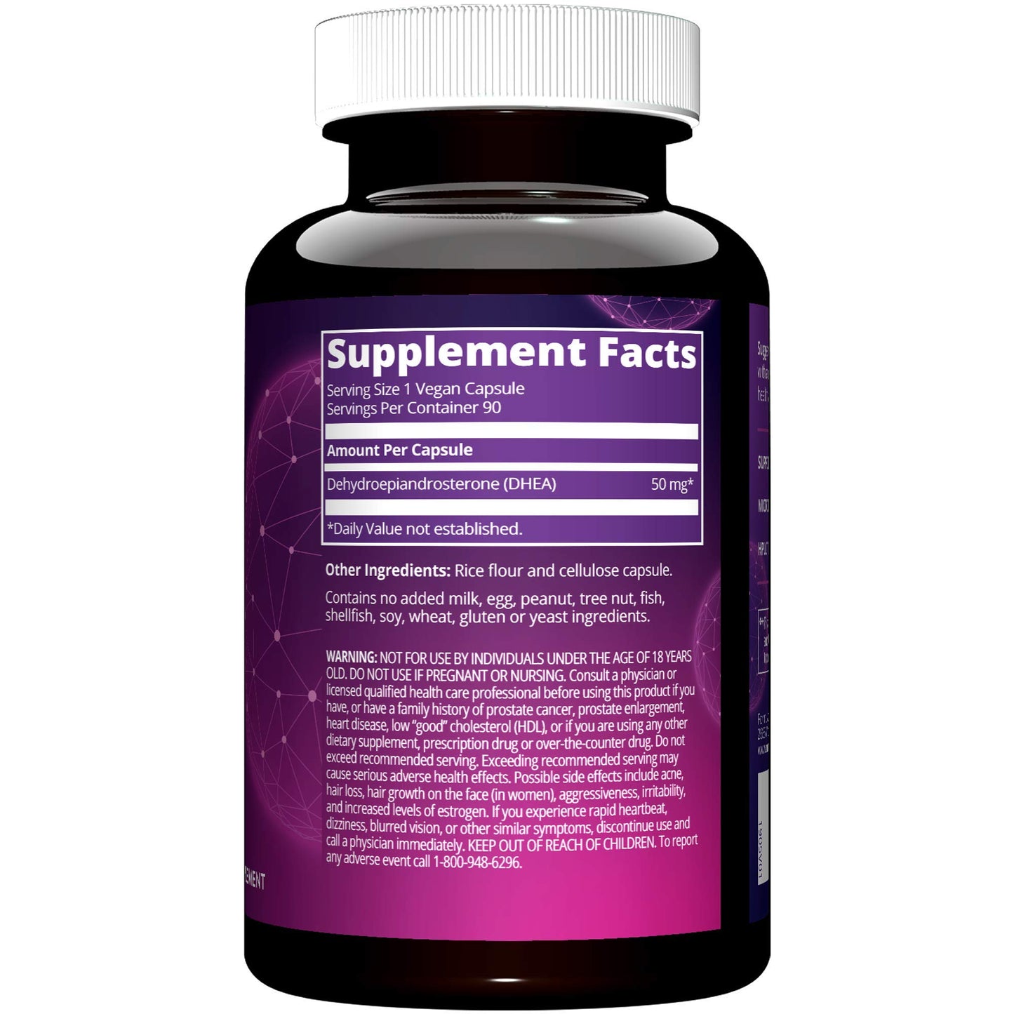 MRM DHEA 50mg for Women and Men 90 Capsules