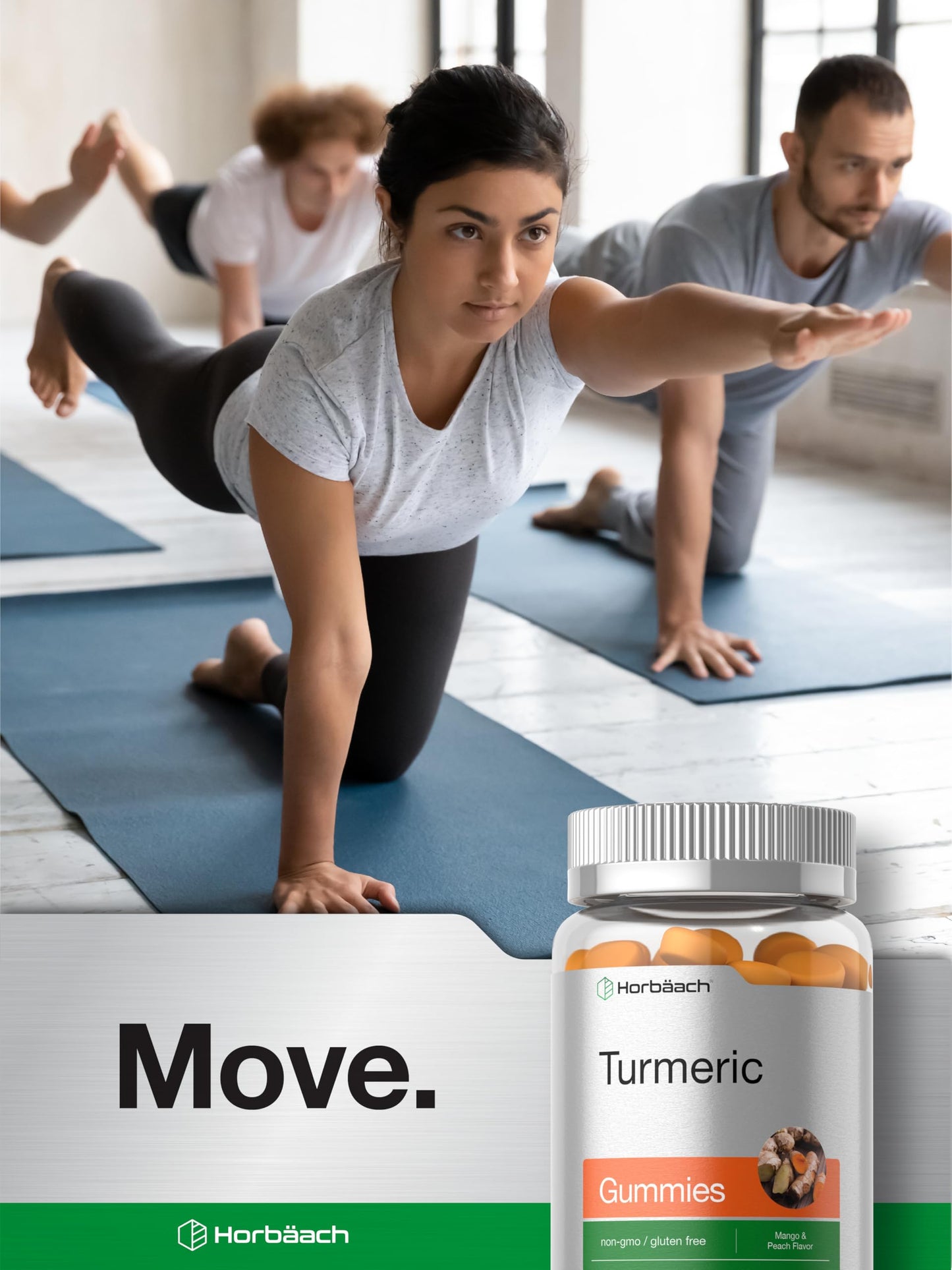 Horbäach Turmeric Gummies with Ginger 70 Gummies