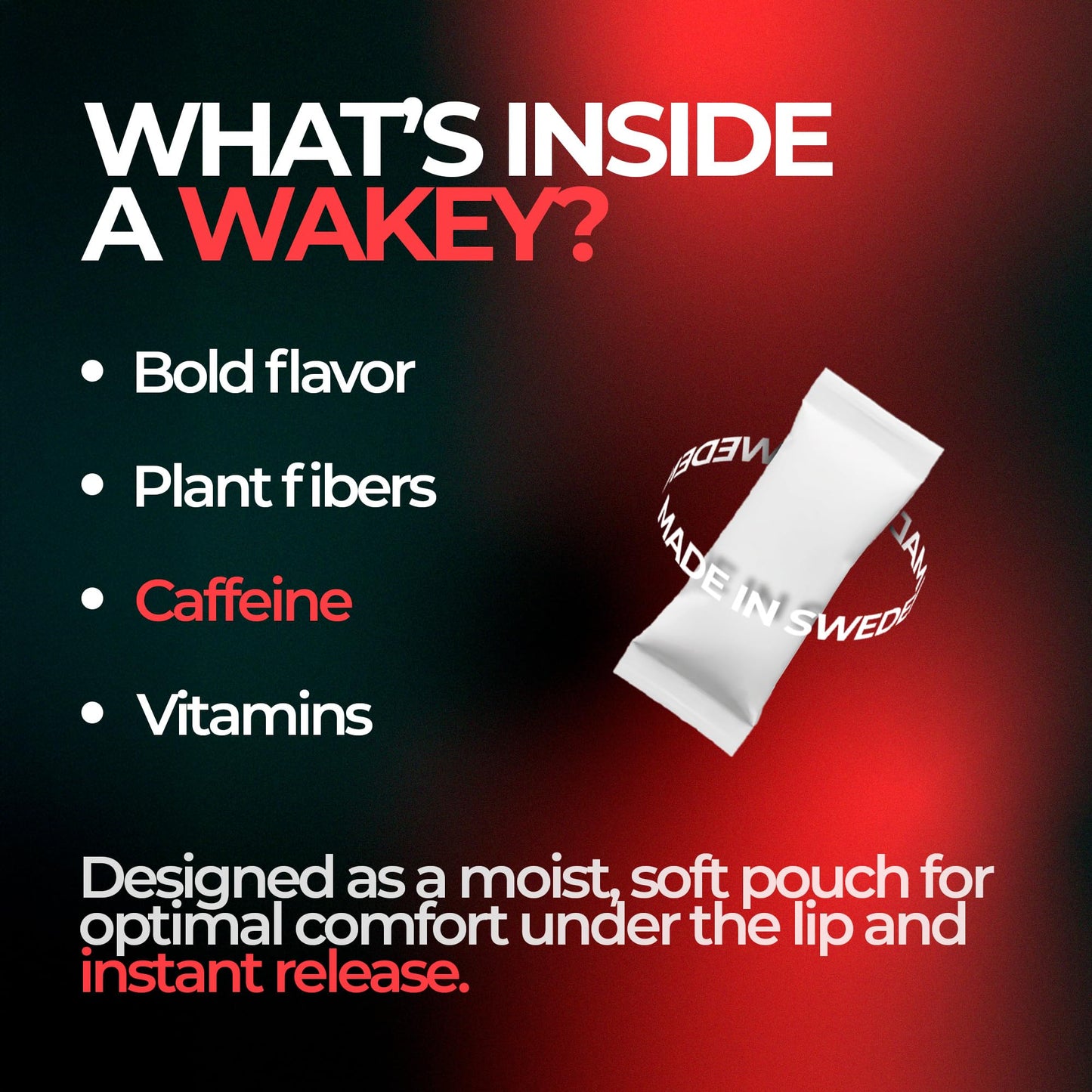 Wakey Energy Pouches Caplet, 3 Caplets