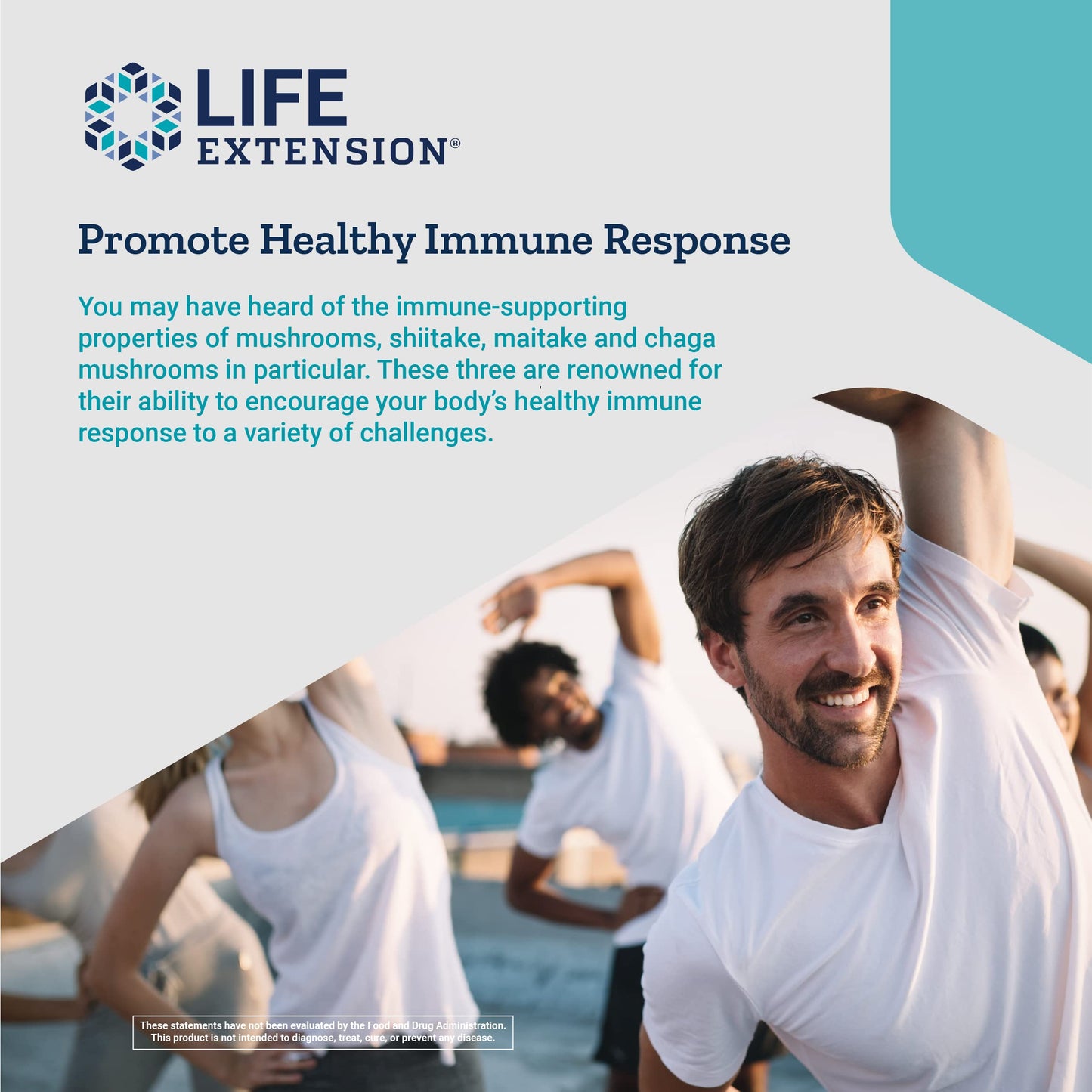 Life Extension Mushroom Immune with Beta Glucans Capsule 1 Count
