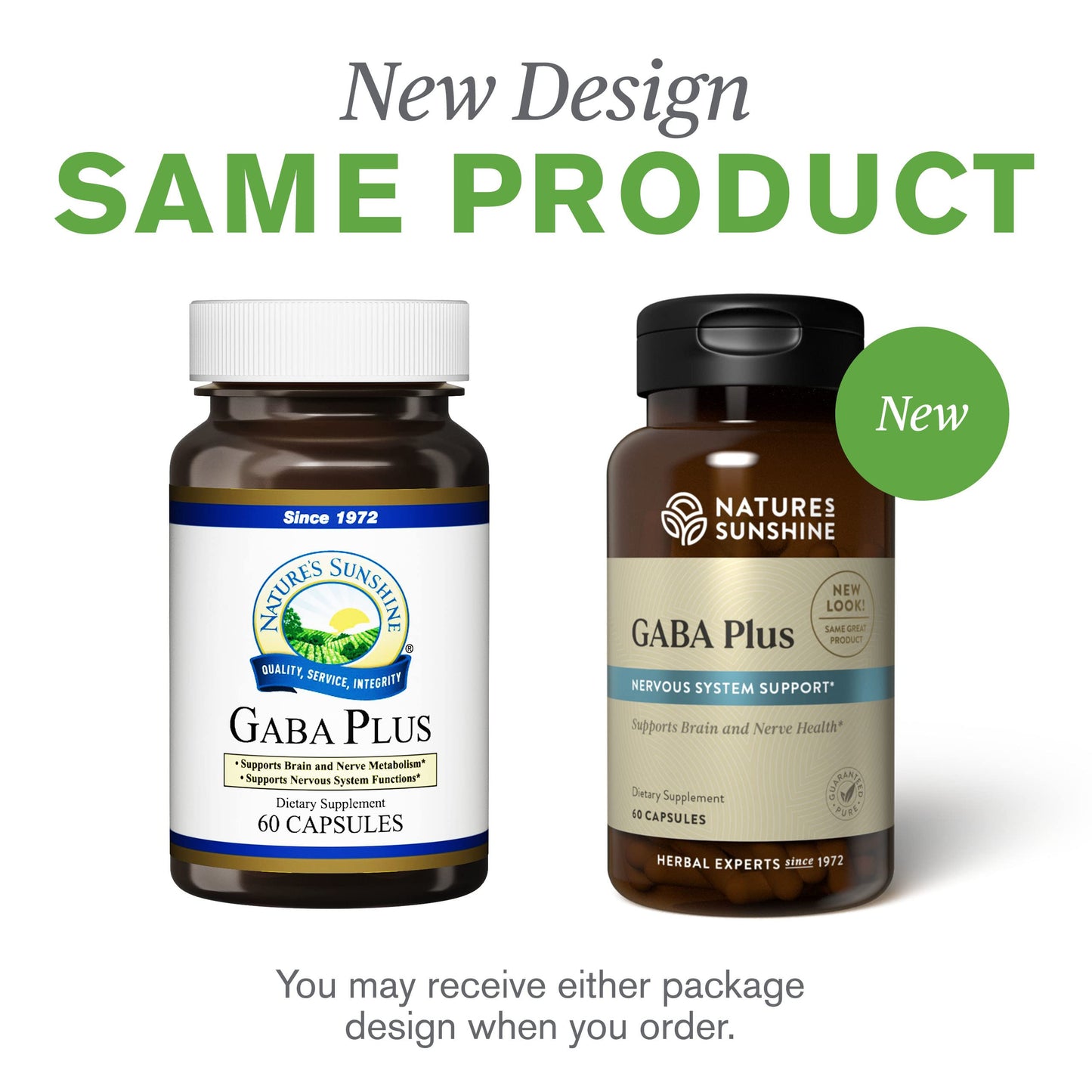 Nature's Sunshine GABA Plus Capsules 60 Count