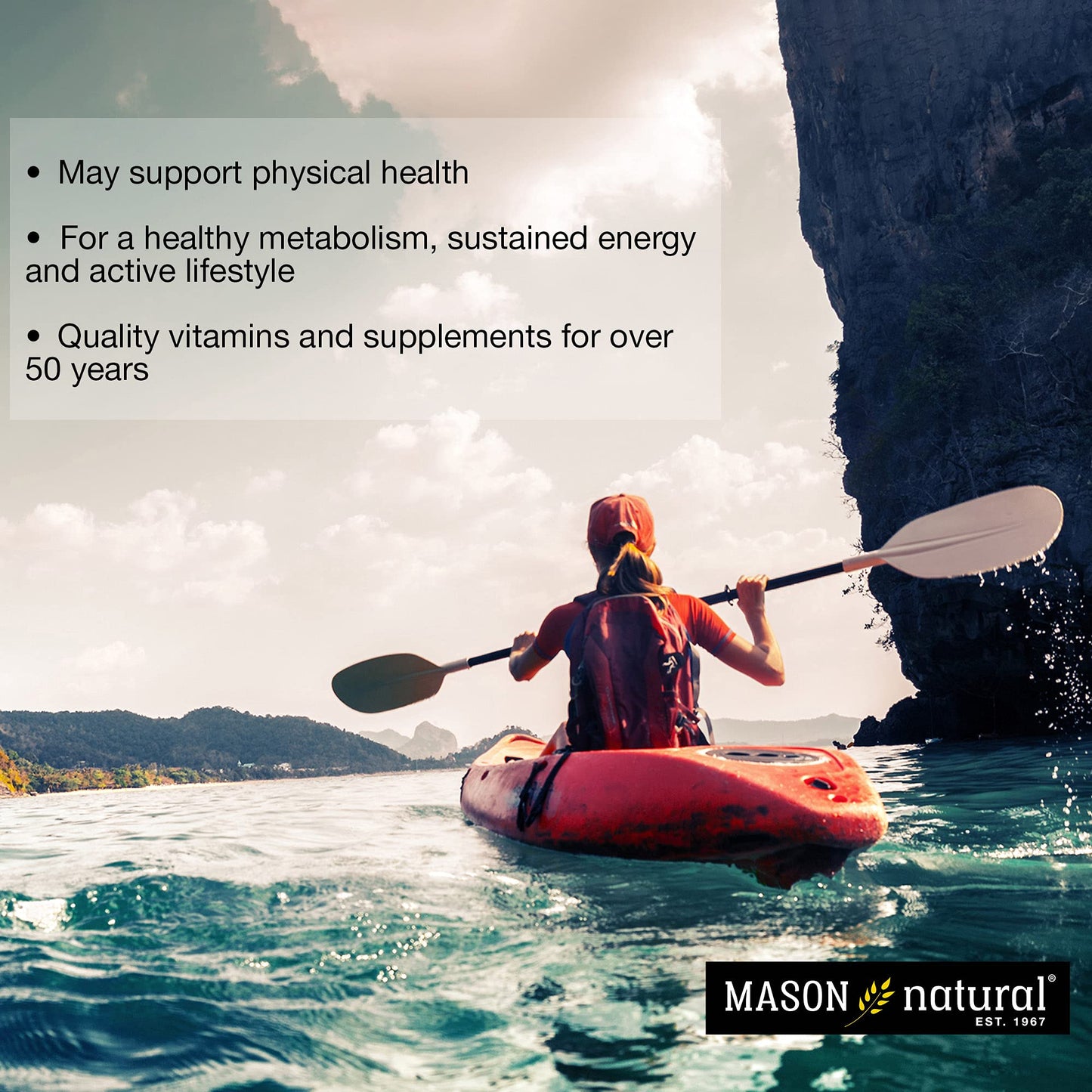 Mason Natural Vitamin B12 50 mcg with Calcium Tablets, 300 Count