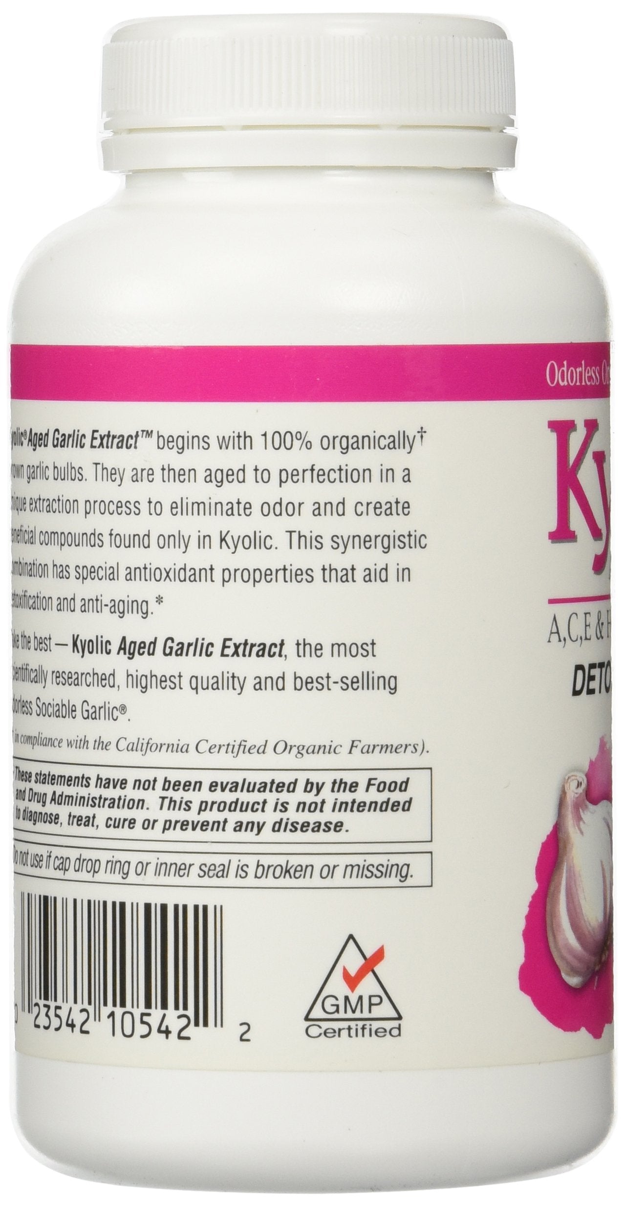 Kyolic Garlic Formula 105 Detox & Anti-Aging 200 Capsules