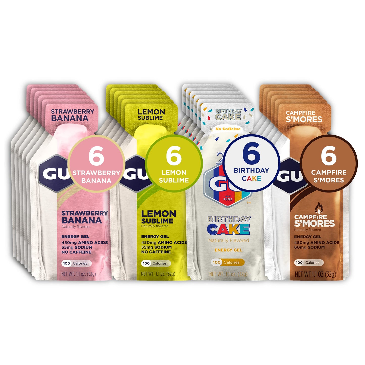 GU Energy Original Gels, 24-Count