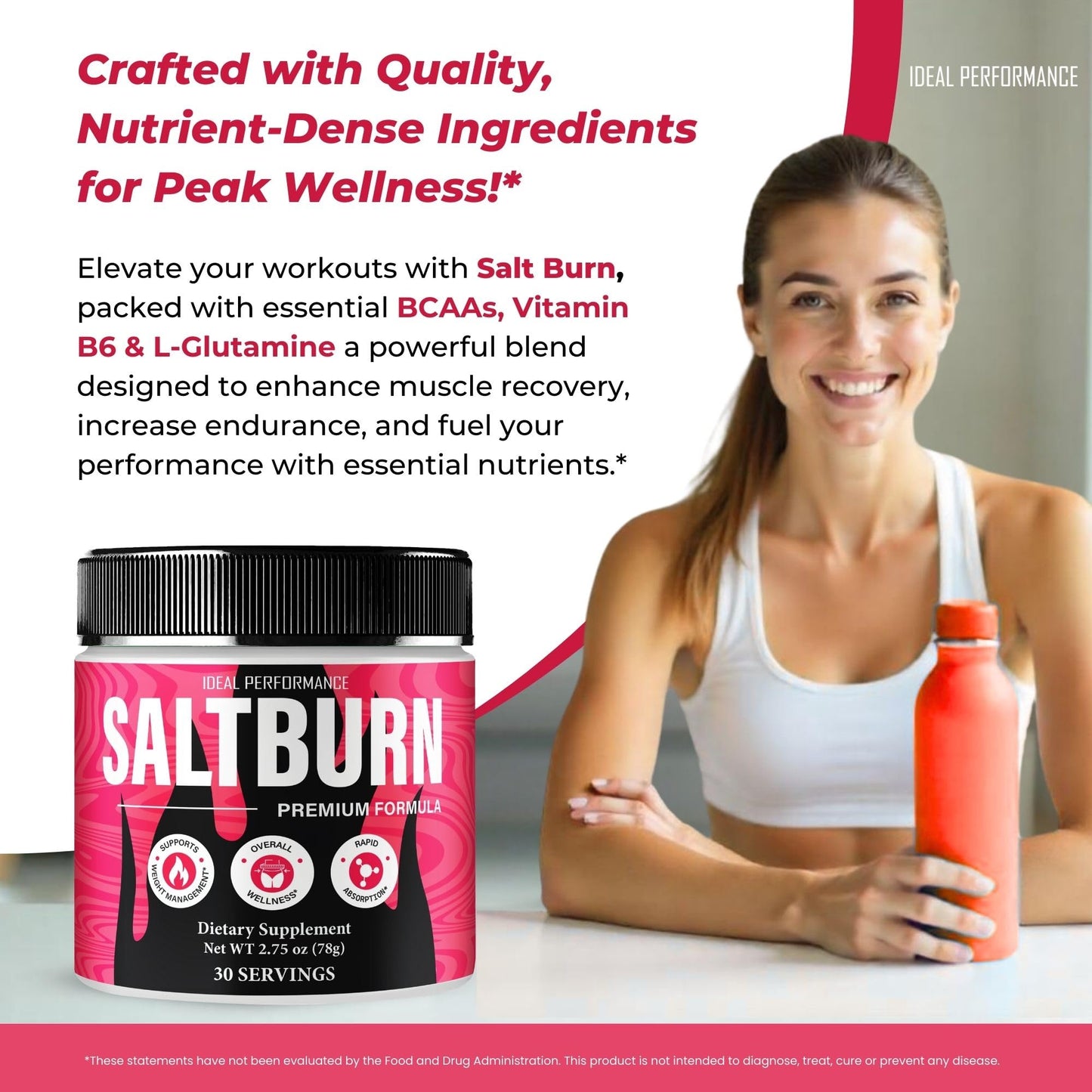 IDEAL PERFORMANCE SaltBurn Powder 2 Ounce