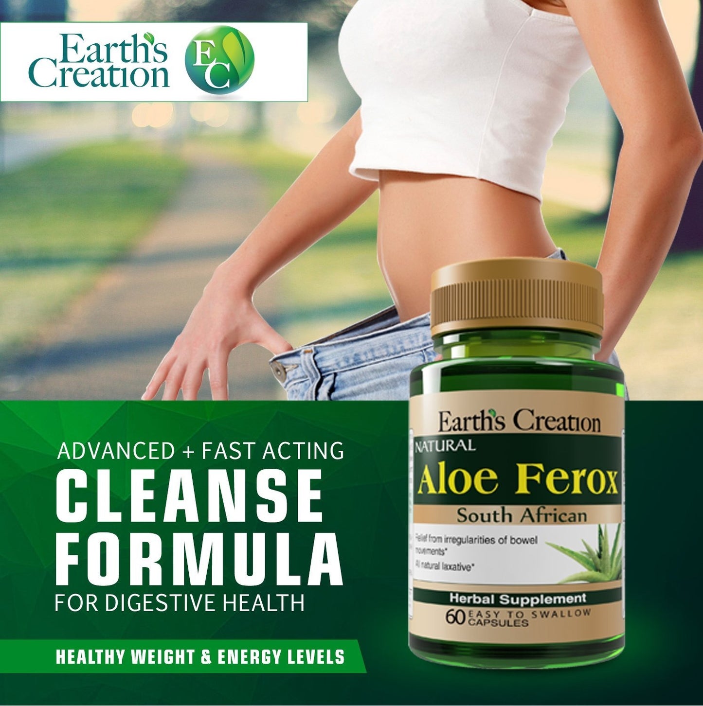 Earth's Creation Aloe Vera Ferox Capsules 60