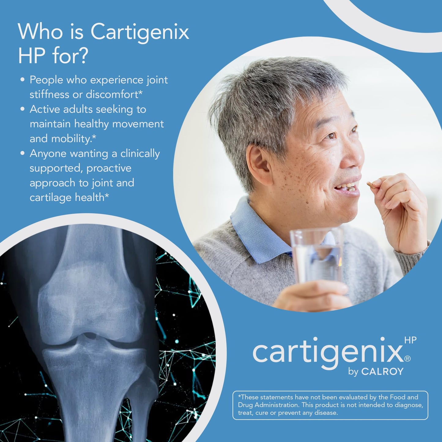 Calroy Health Sciences Cartigenix HP Joint & Cartilage Support Supplement - for Men and Women - 60 Vegan Capsules
