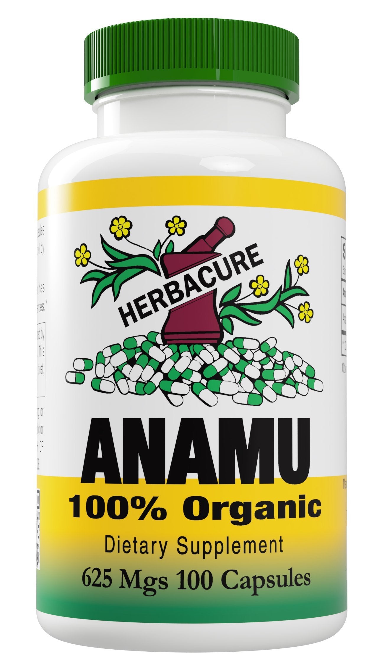 Herbacure Anamu 625mg Capsule, 100 Count