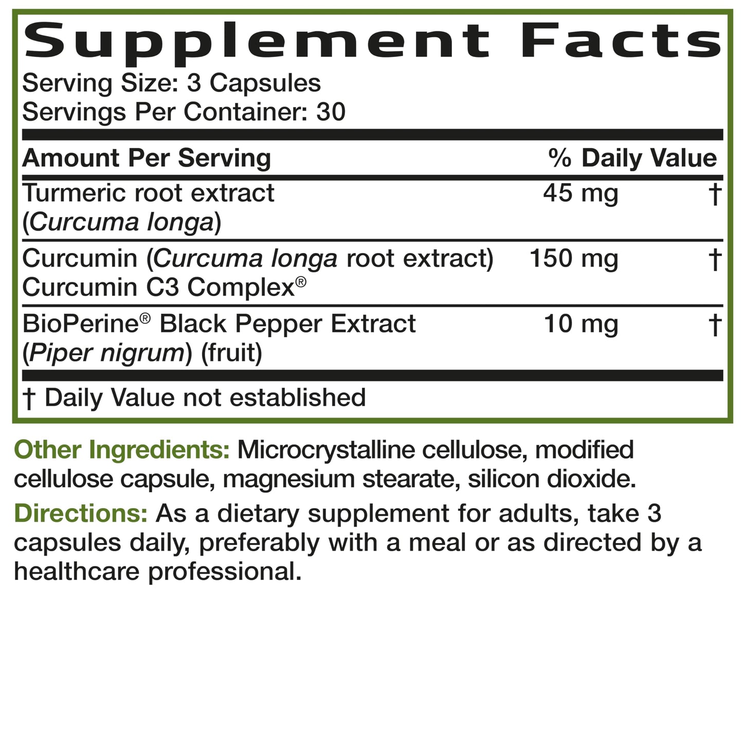 Bronson Turmeric Curcumin Extra Strength Vegetarian Capsules, 90 Count