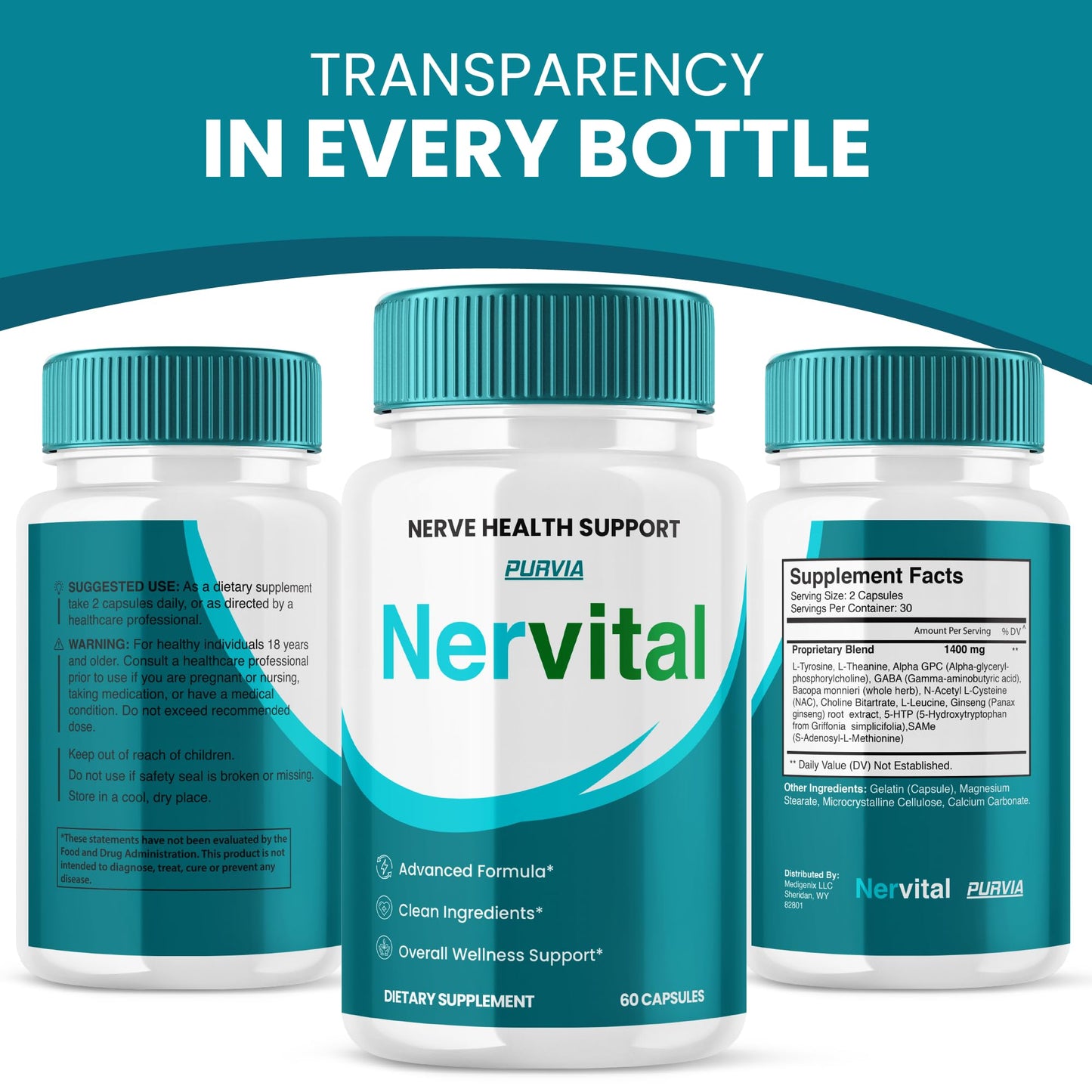 Purvia Nervital Capsule 60 Capsules