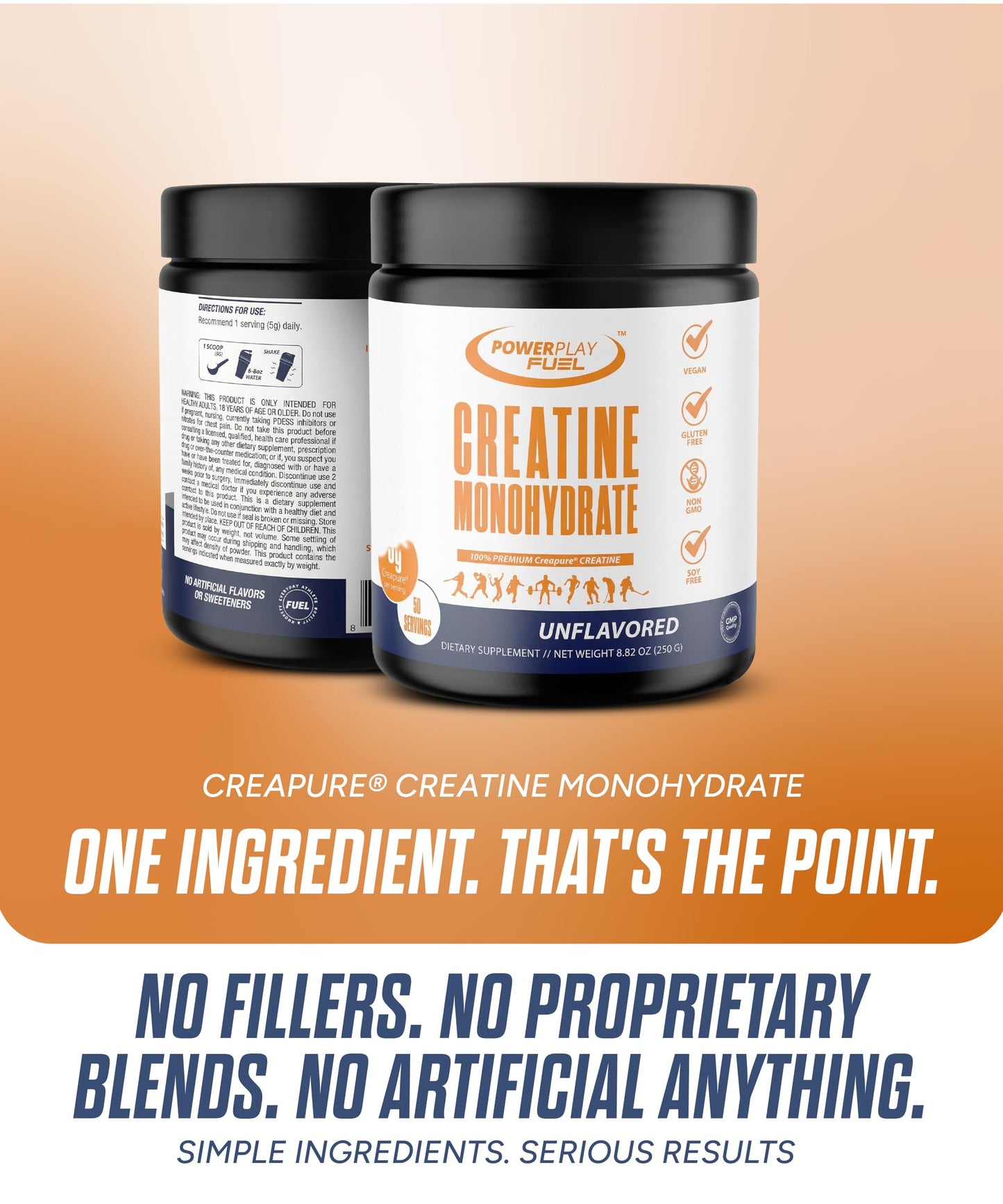 POWER PLAY FUEL Micronized Creatine Monohydrate Powder, 8.82 Ounce