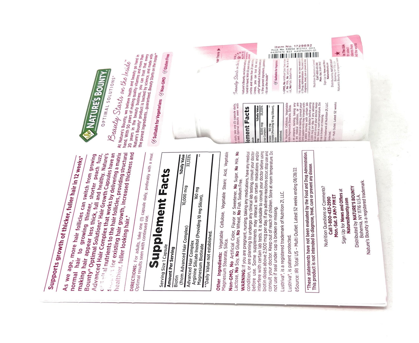 Nature's Bounty Hair Growth Supplement 90 Capsules