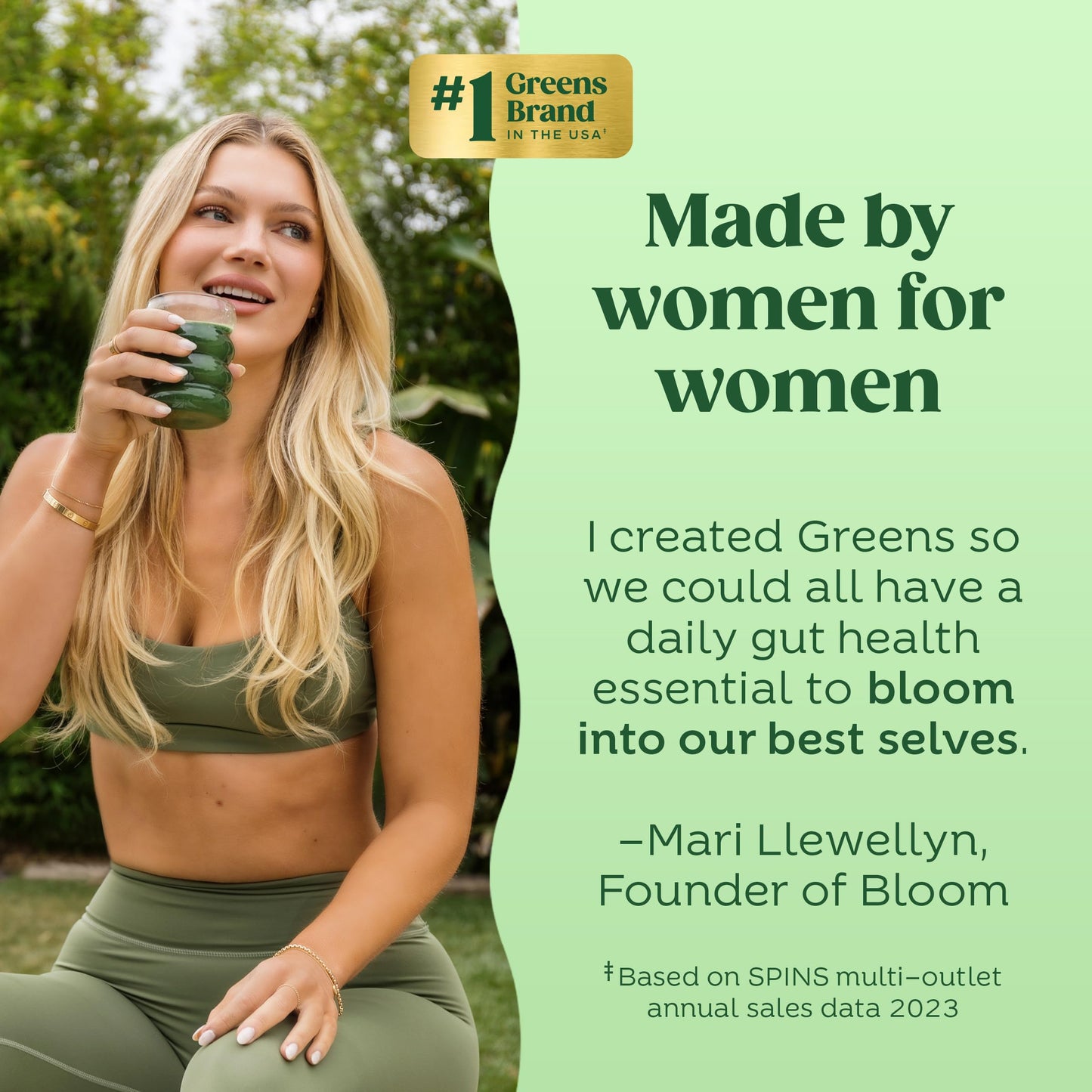 Bloom Nutrition Superfood Greens Powder, 25 Servings