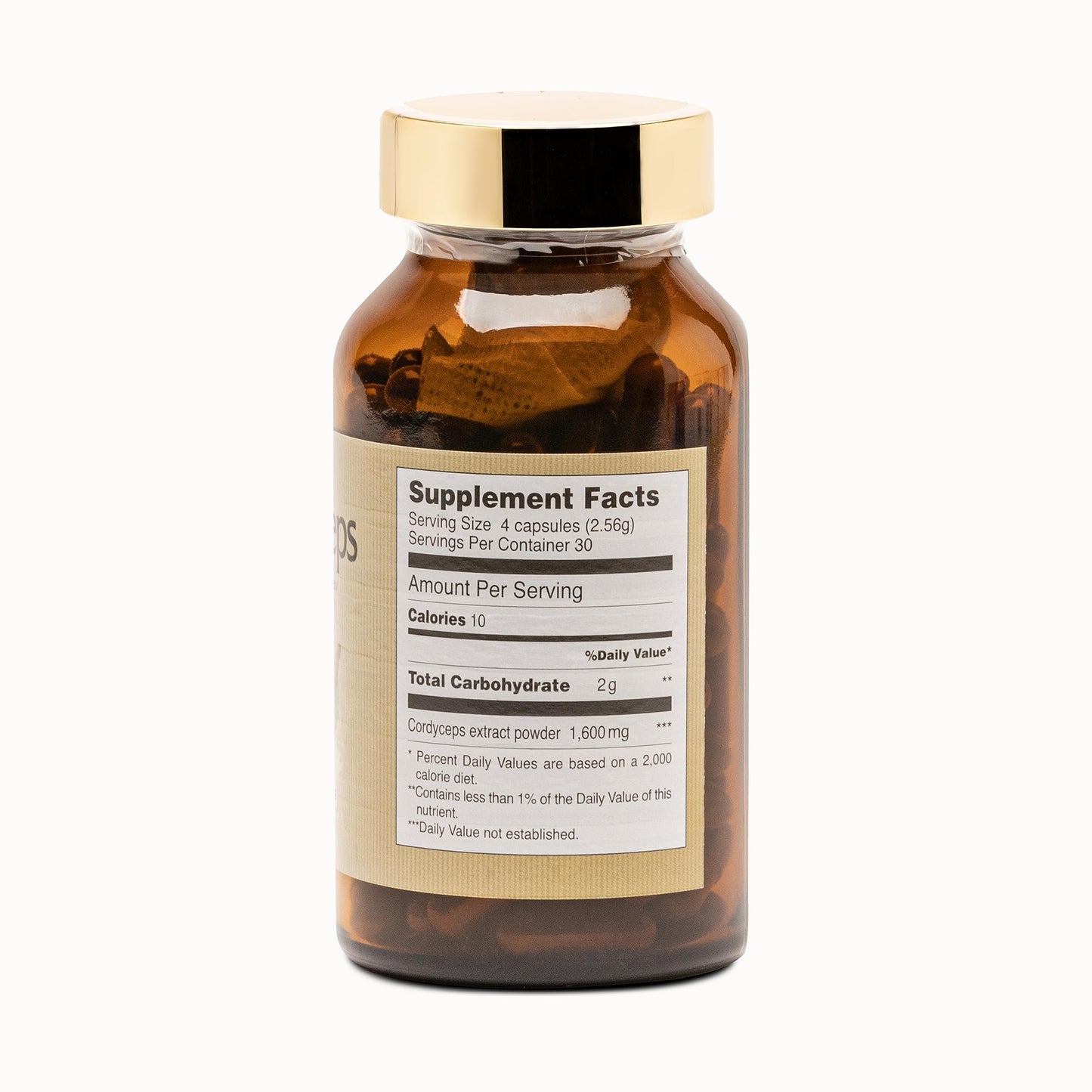FINE JAPAN Cordyceps Mushroom Capsules 30 Count