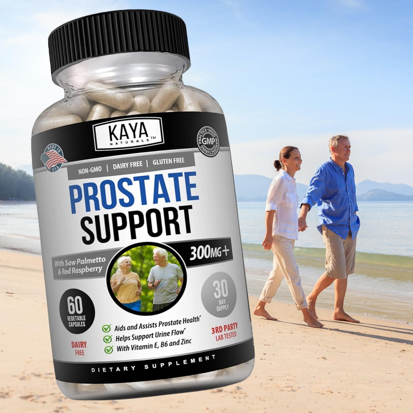 Kaya Naturals Prostate Support Saw Palmetto Capsules 60 Count
