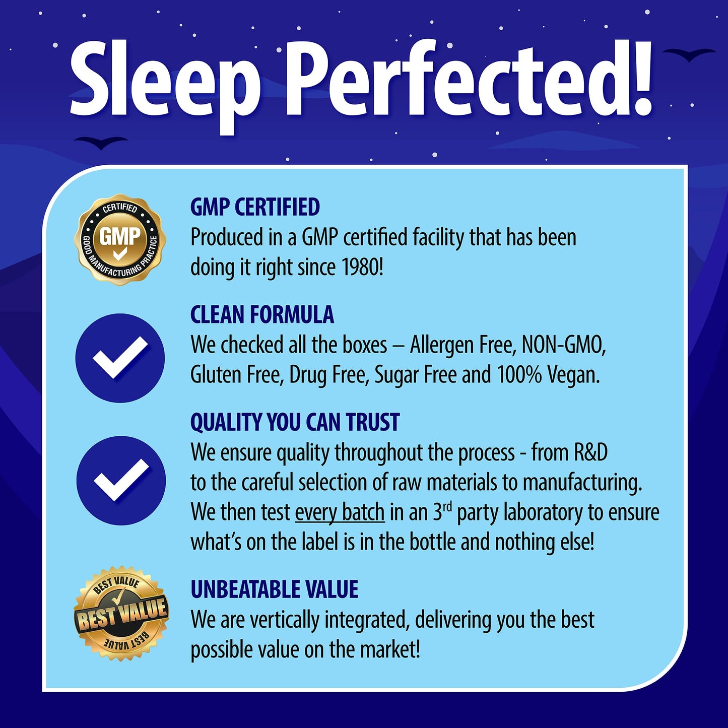 Nature's Perfect Night Melatonin 20mg Tablets, 360-Count