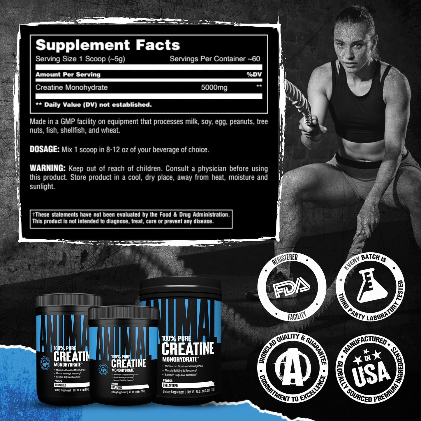 Animal Creatine Monohydrate Powder 10.582