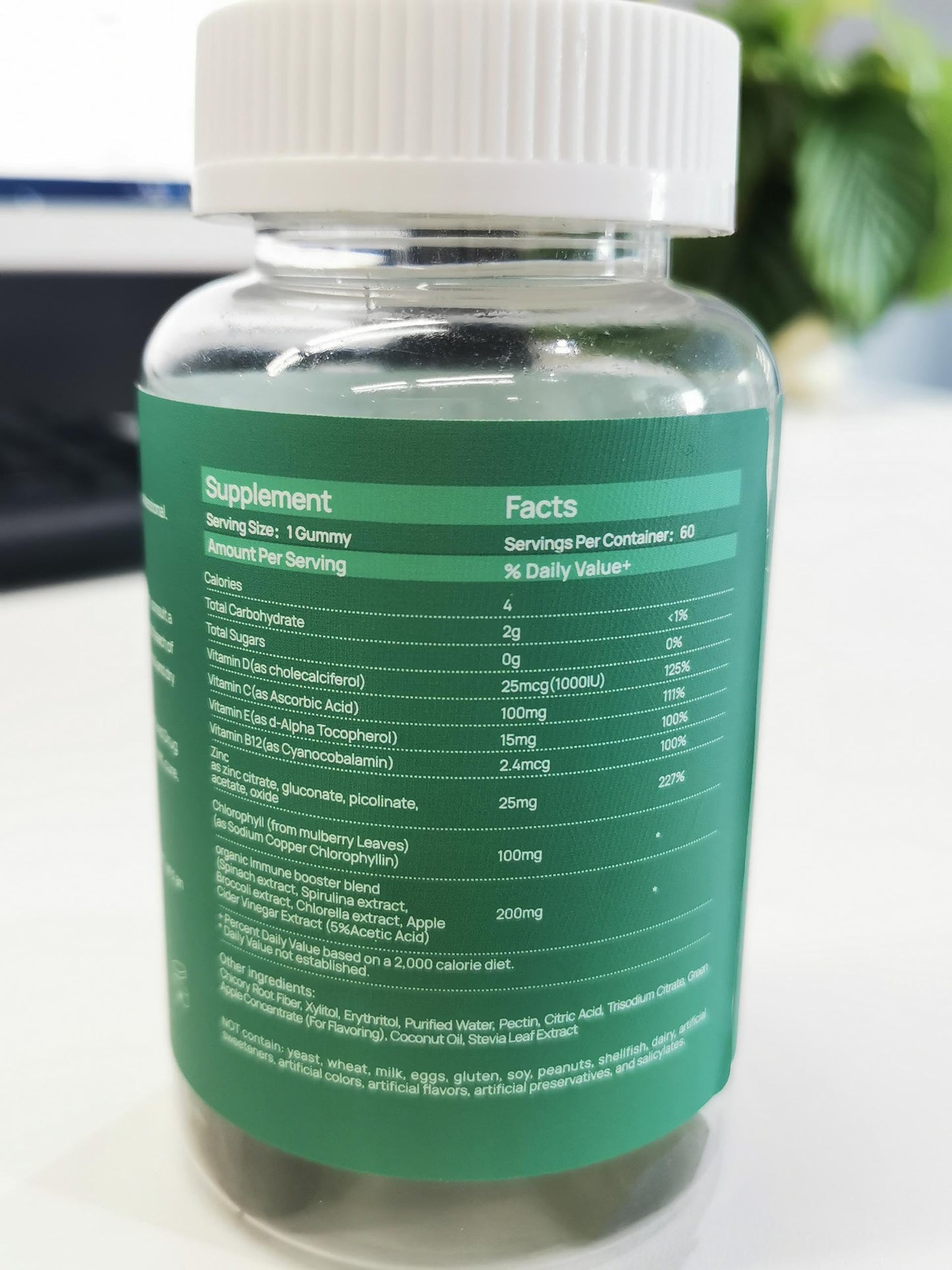 ORGMO Chlorophyll Gummies for Body Odor Sugar Free, 120 Gummies