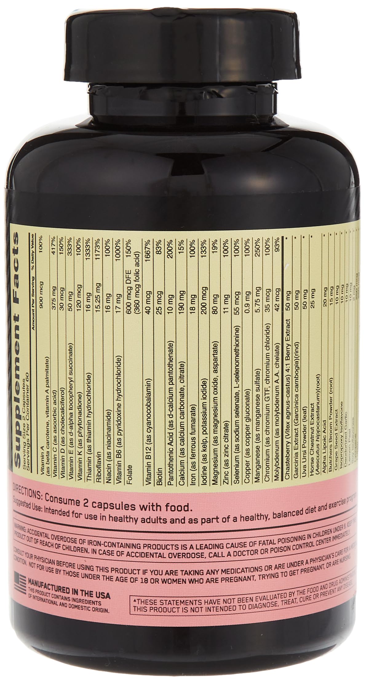 Optimum Nutrition Opti-Women Women's Multivitamin Capsule, 120 Capsules