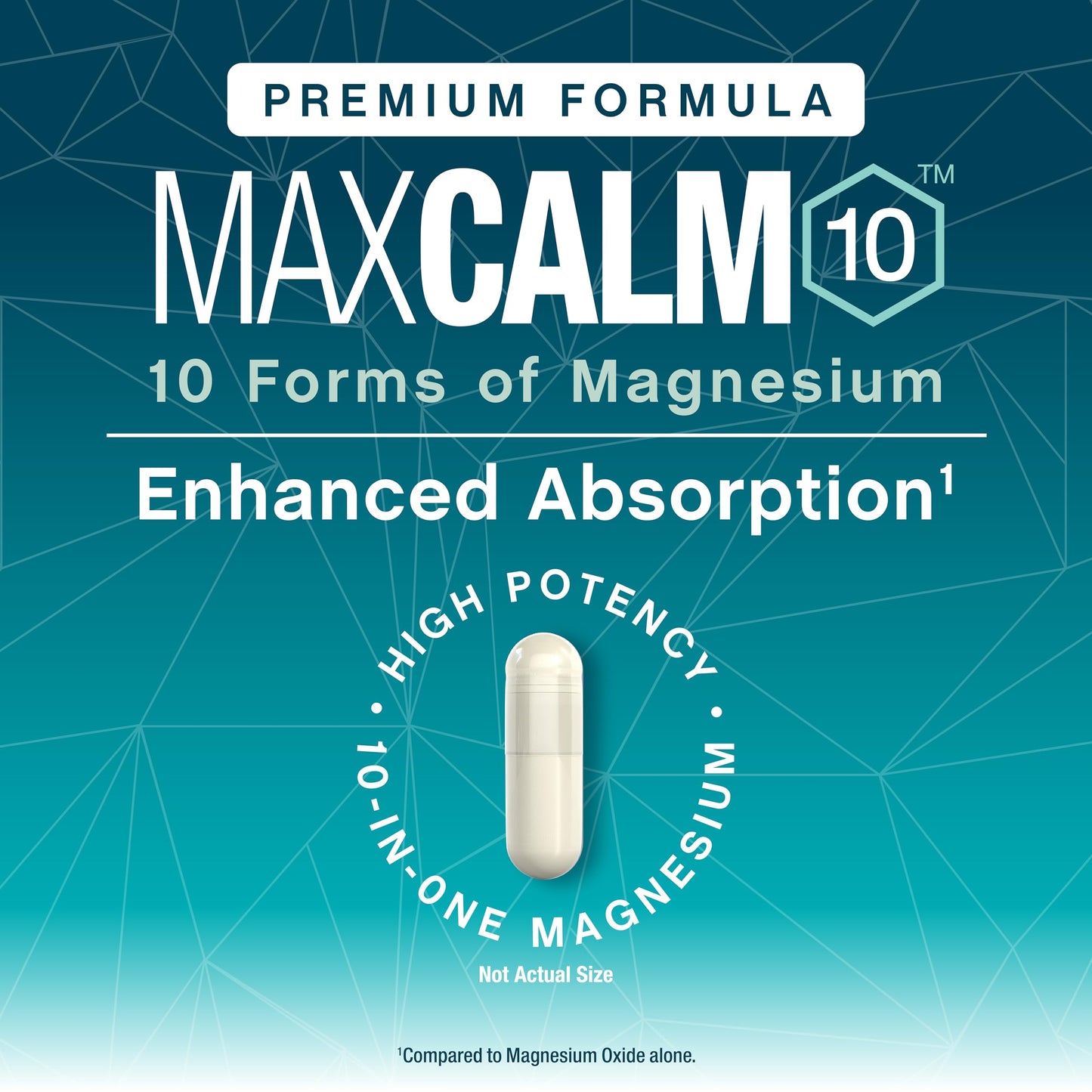 Natural Vitality MaxCalm Magnesium Complex Capsules, 50 Count