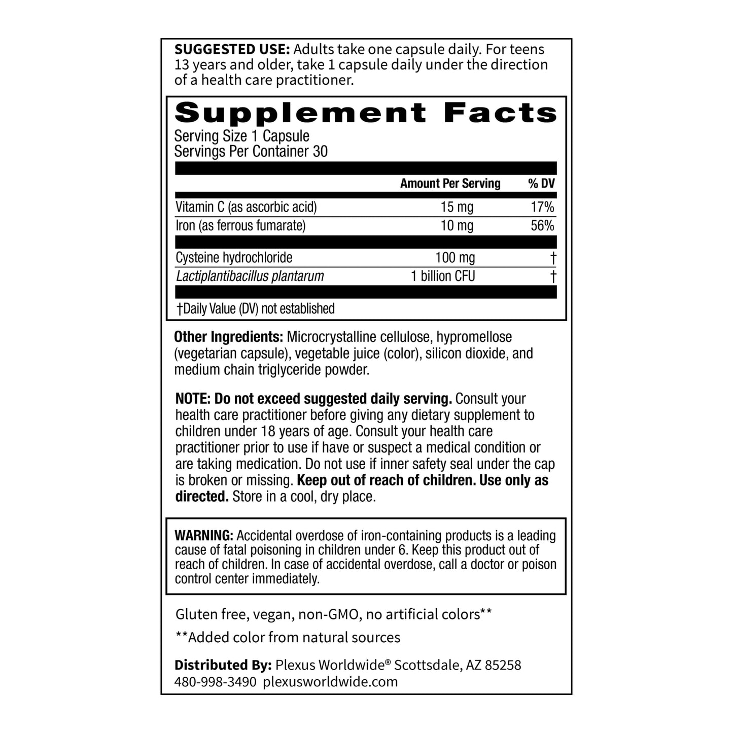 Plexus IronWoman Capsule 30 Count