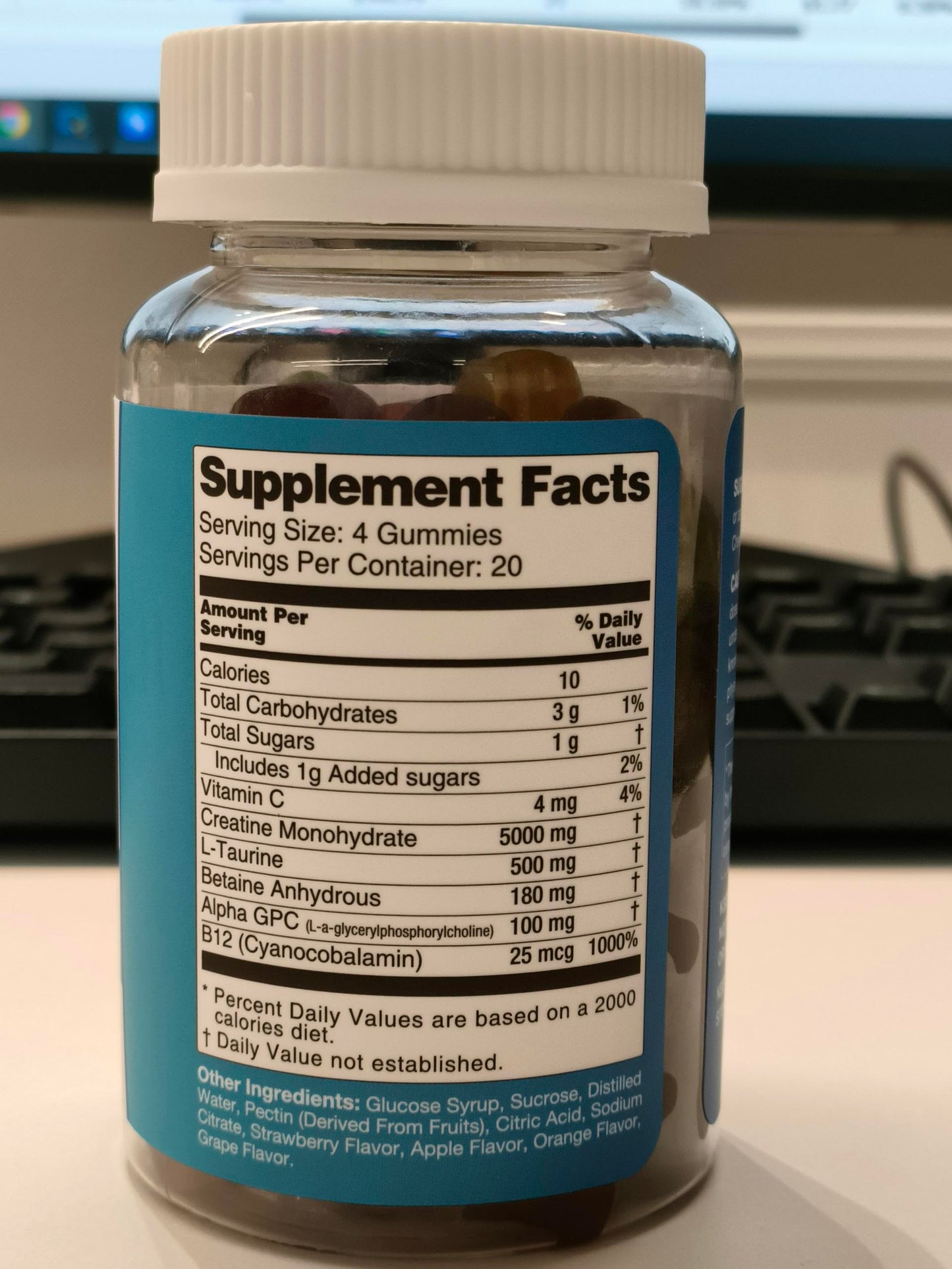 MaxHemp Creatine Monohydrate Gummies 80 Count